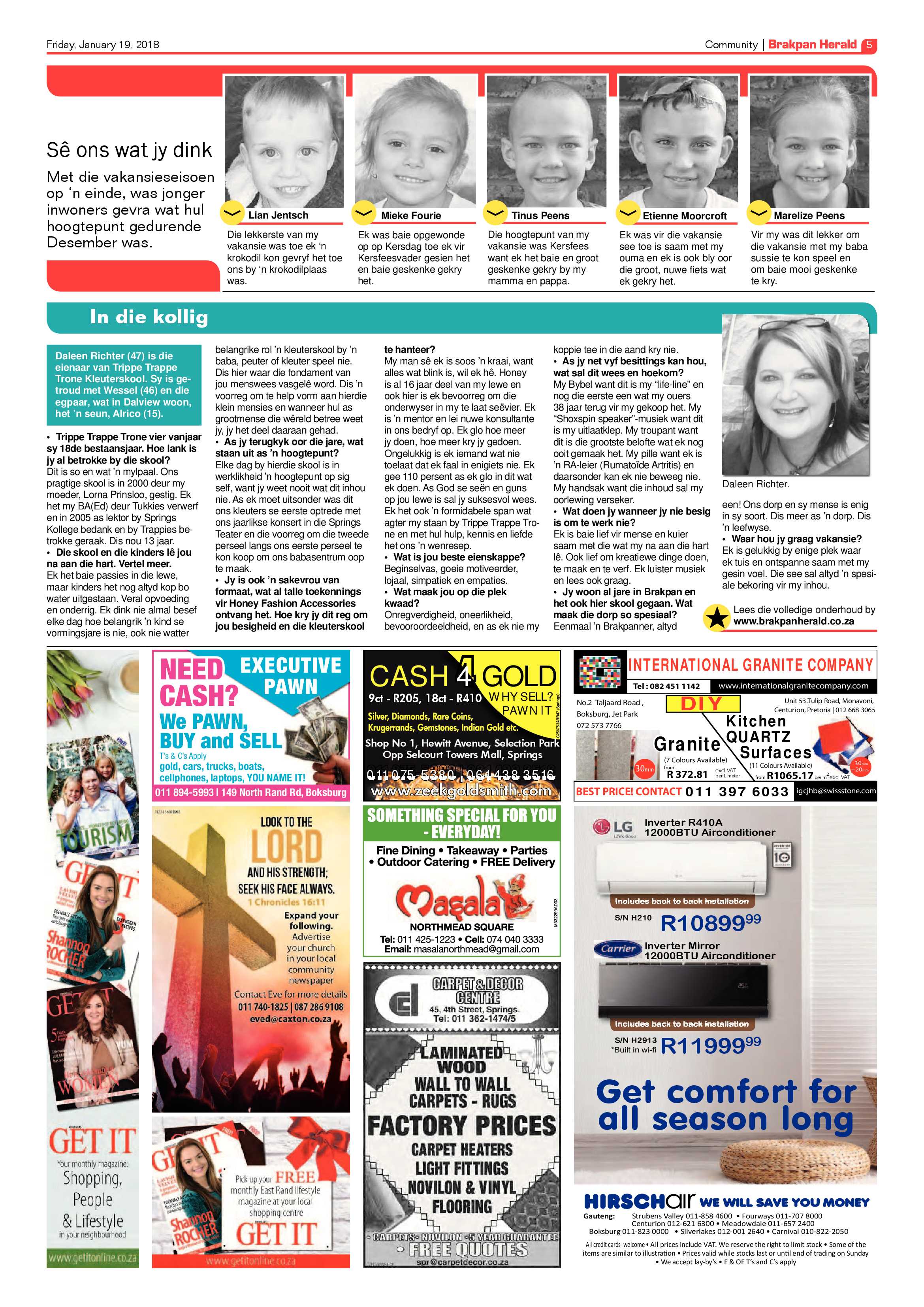 Brakpan Herald 19 January 2018 page 5