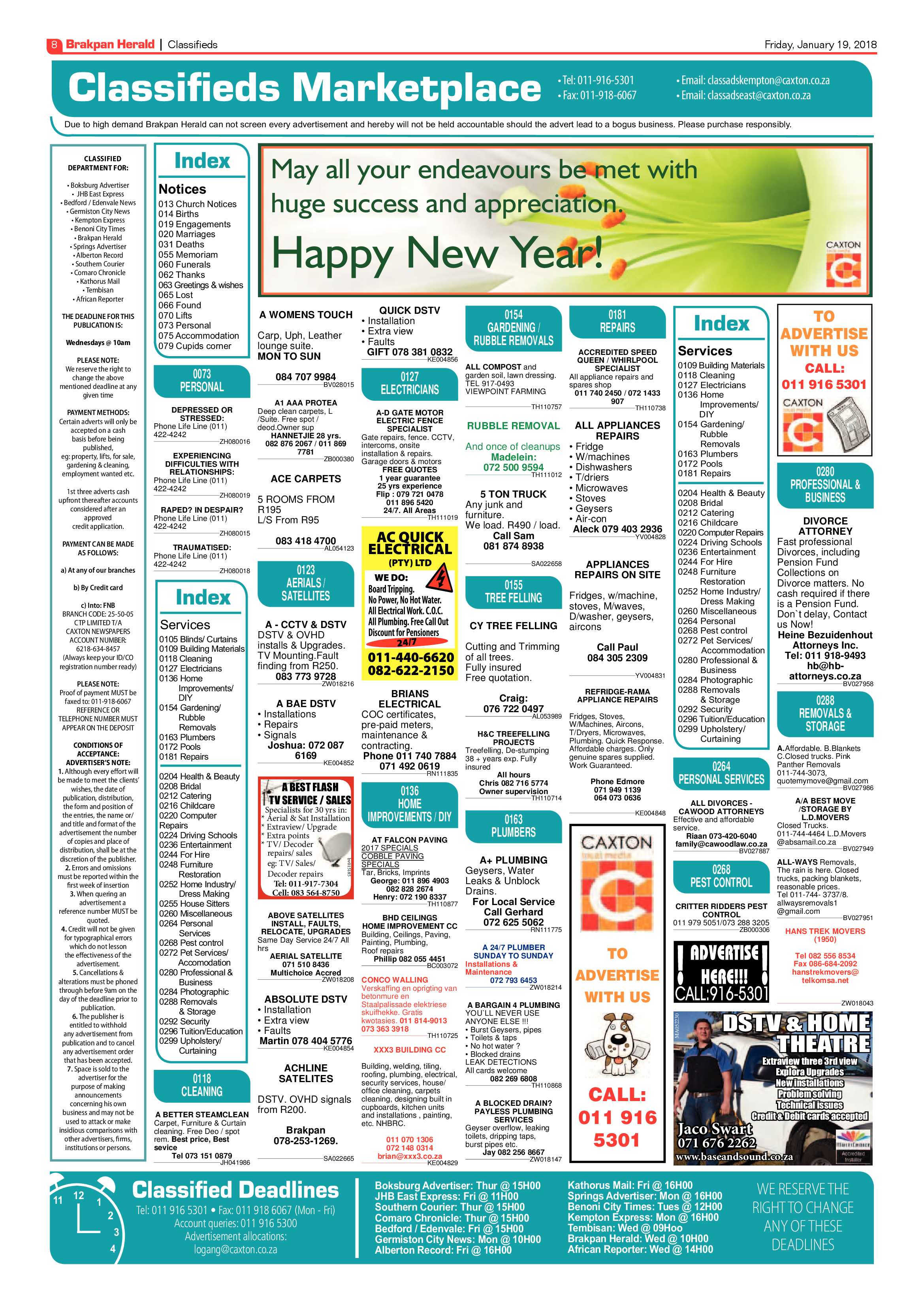 Brakpan Herald 19 January 2018 page 8