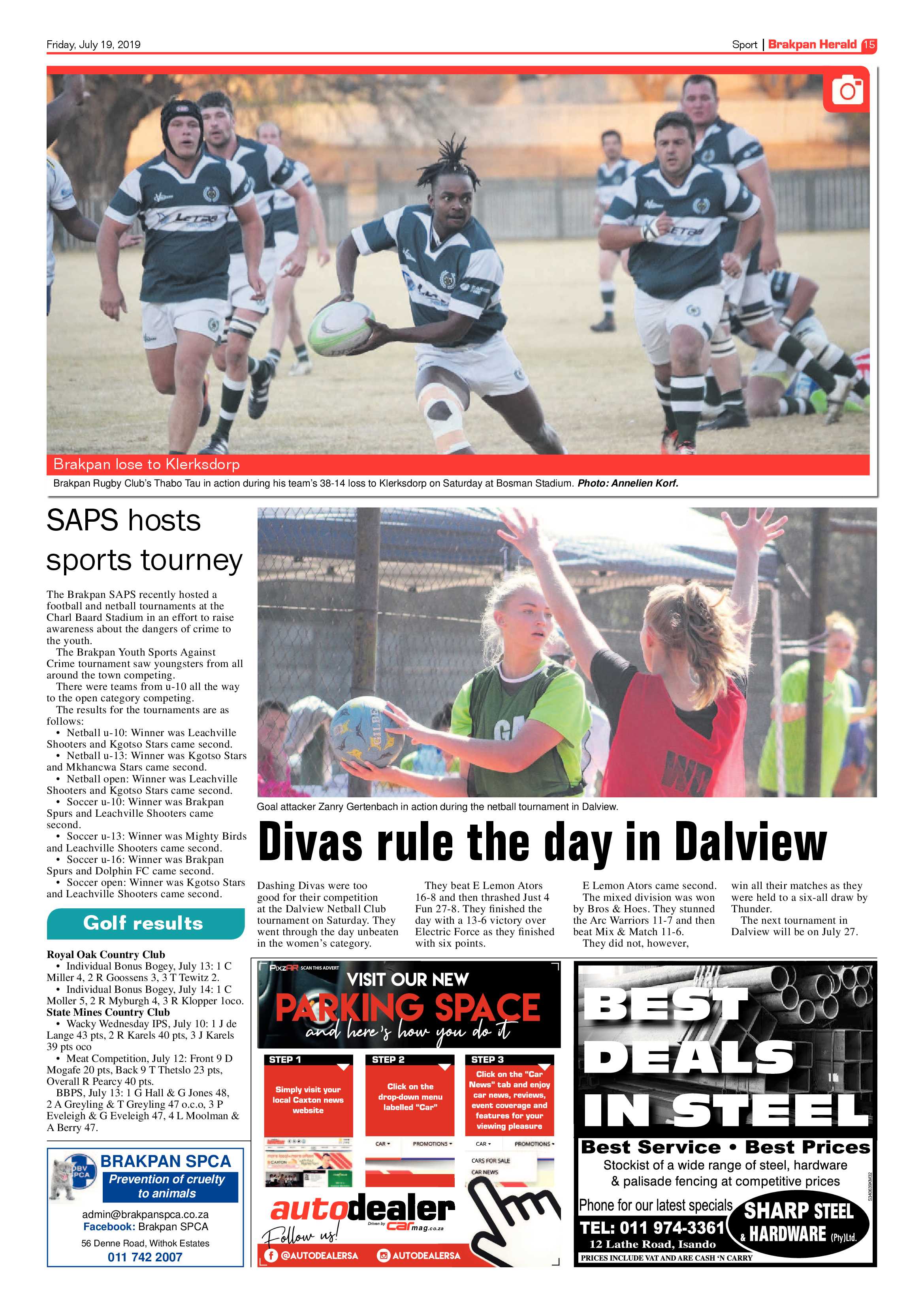 Brakpan Herald 19 July 2019 page 15