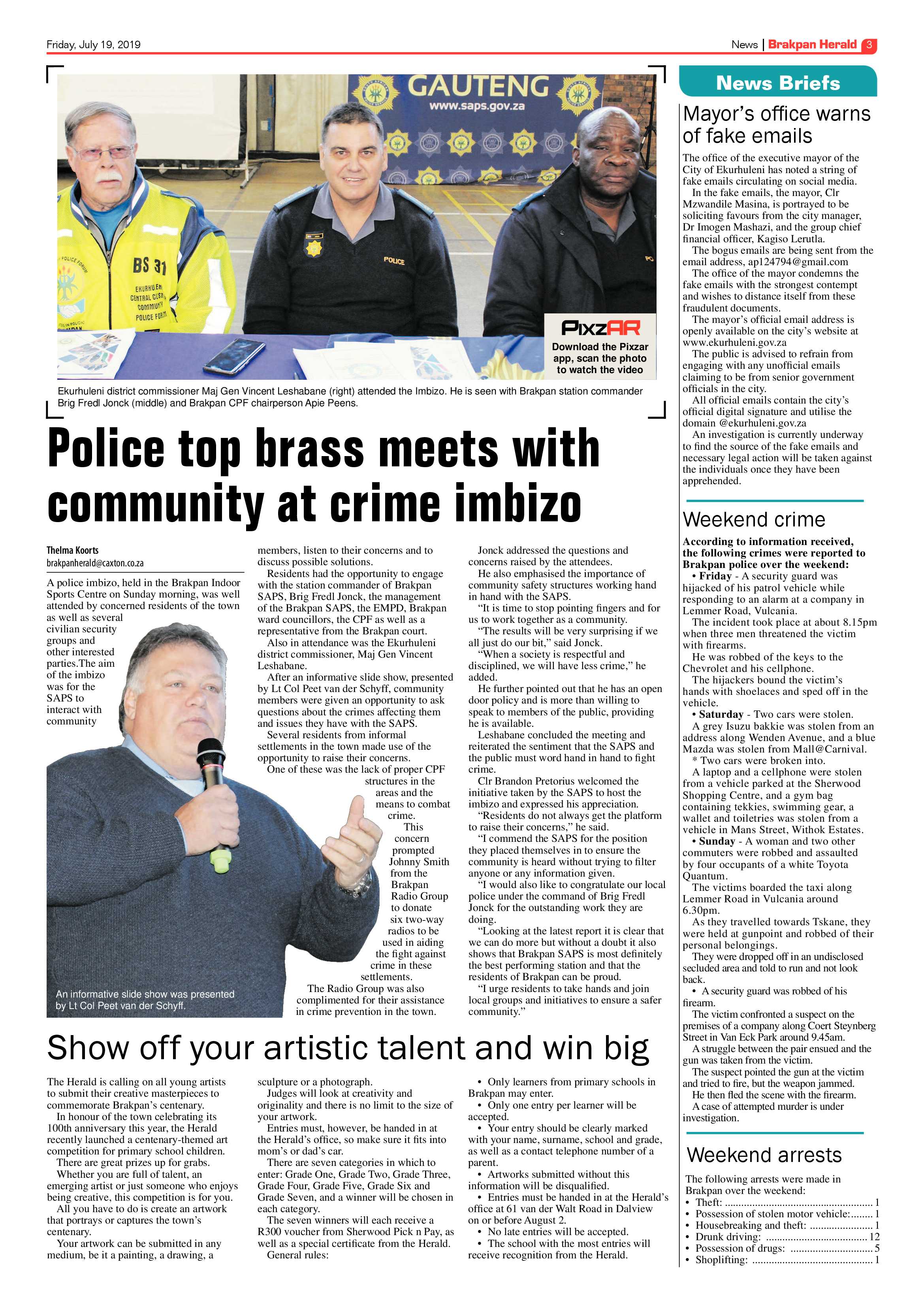 Brakpan Herald 19 July 2019 page 3