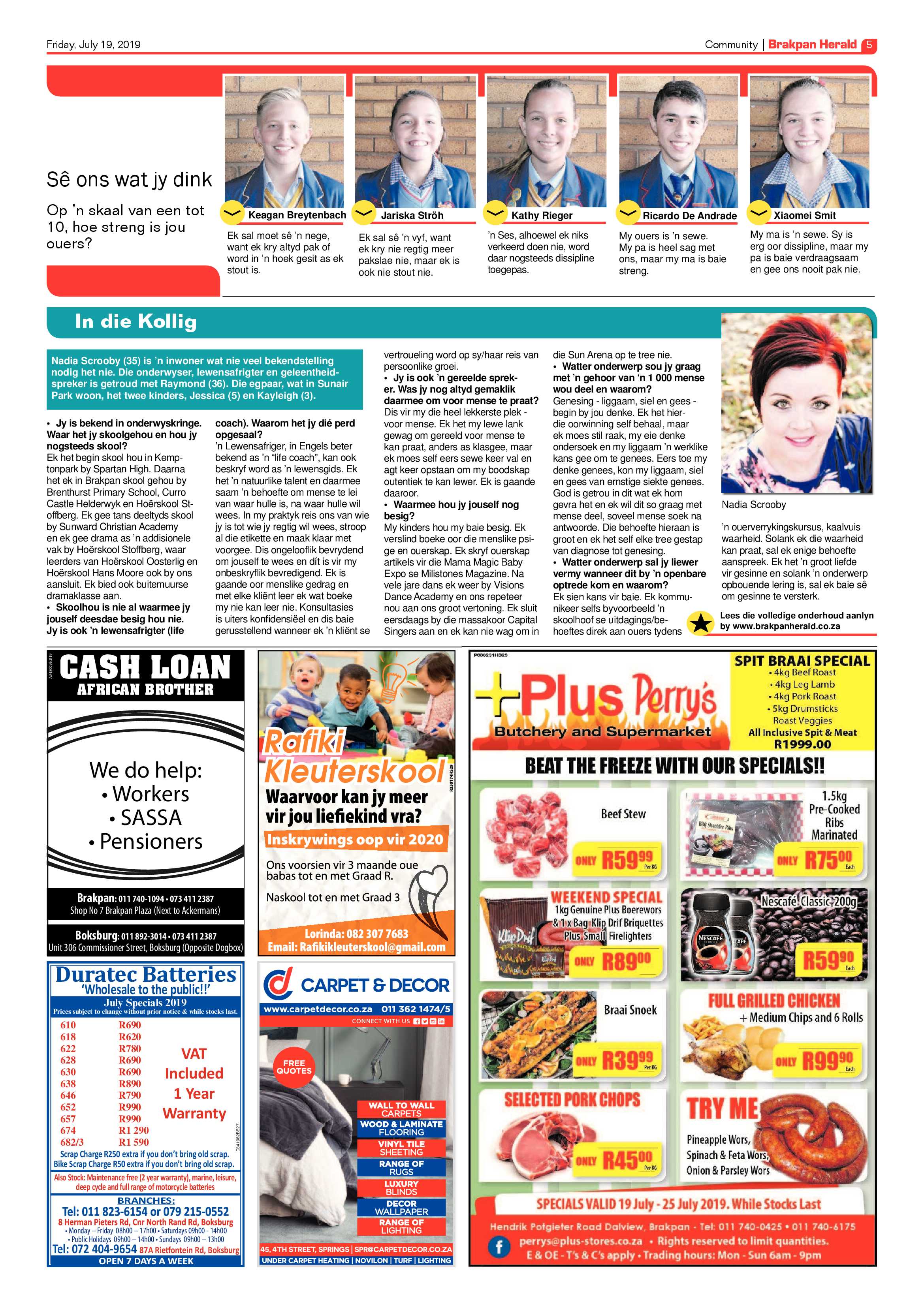 Brakpan Herald 19 July 2019 page 5