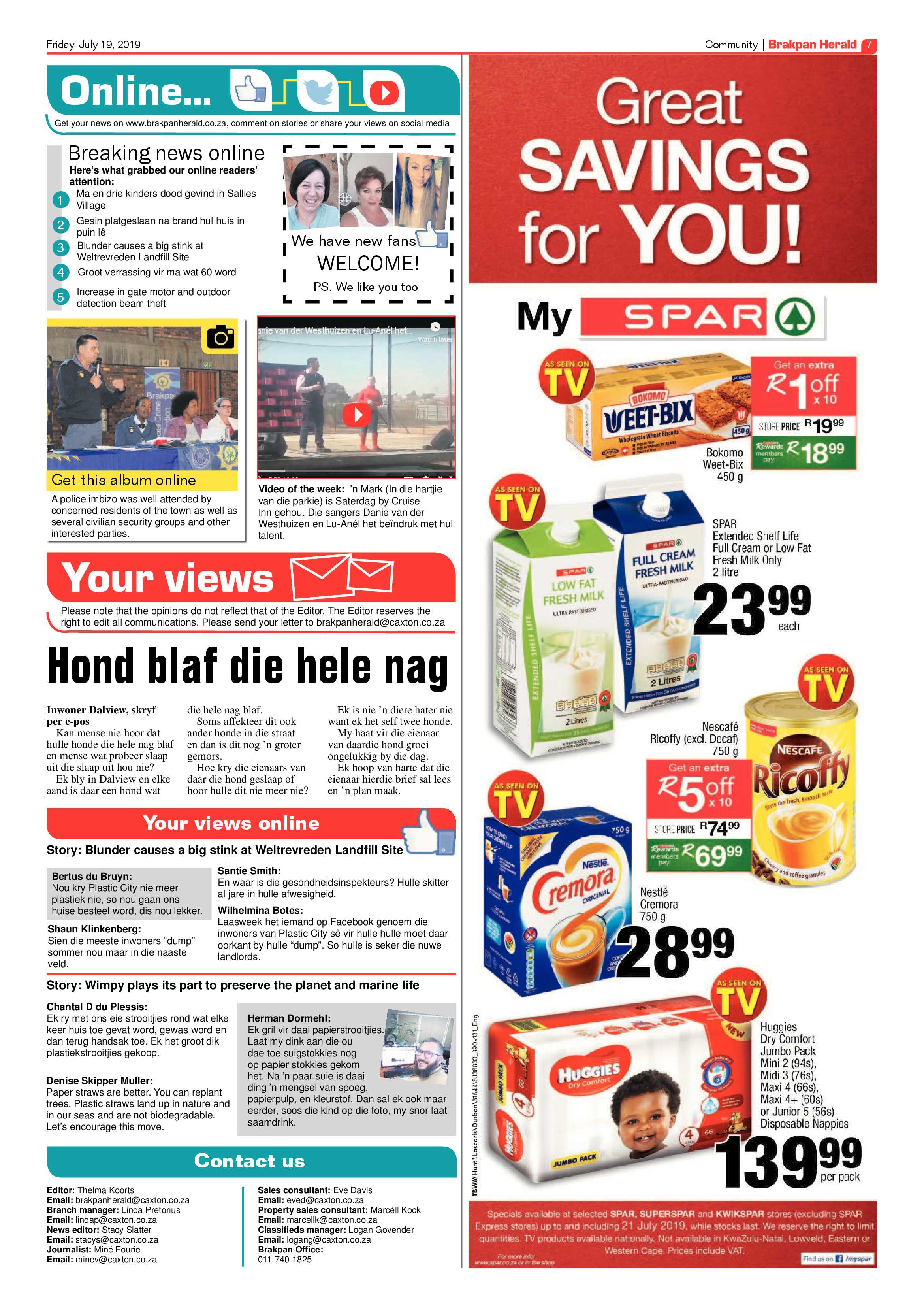 Brakpan Herald 19 July 2019 page 7