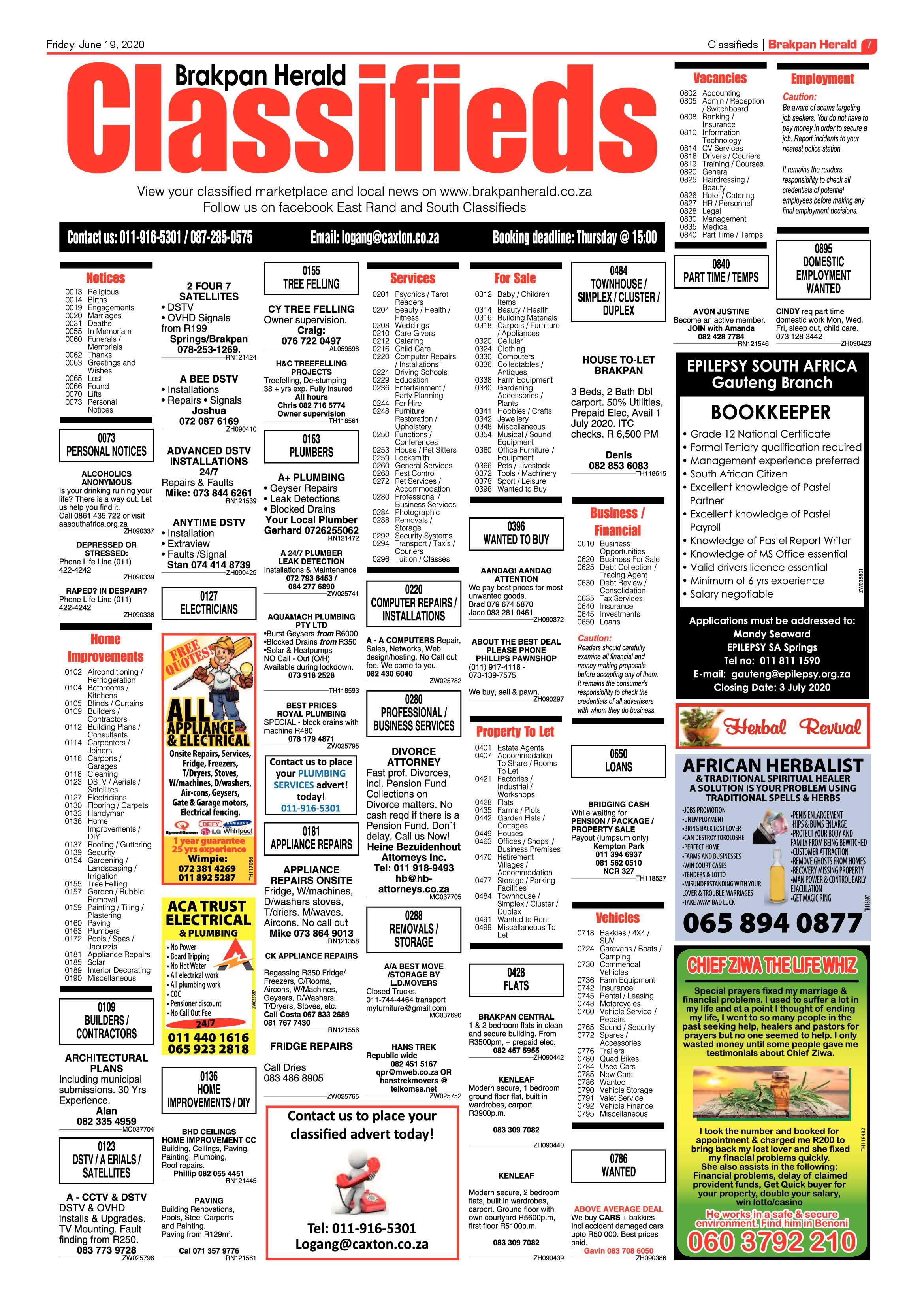 Brakpan Herald 19 June 2020 page 7