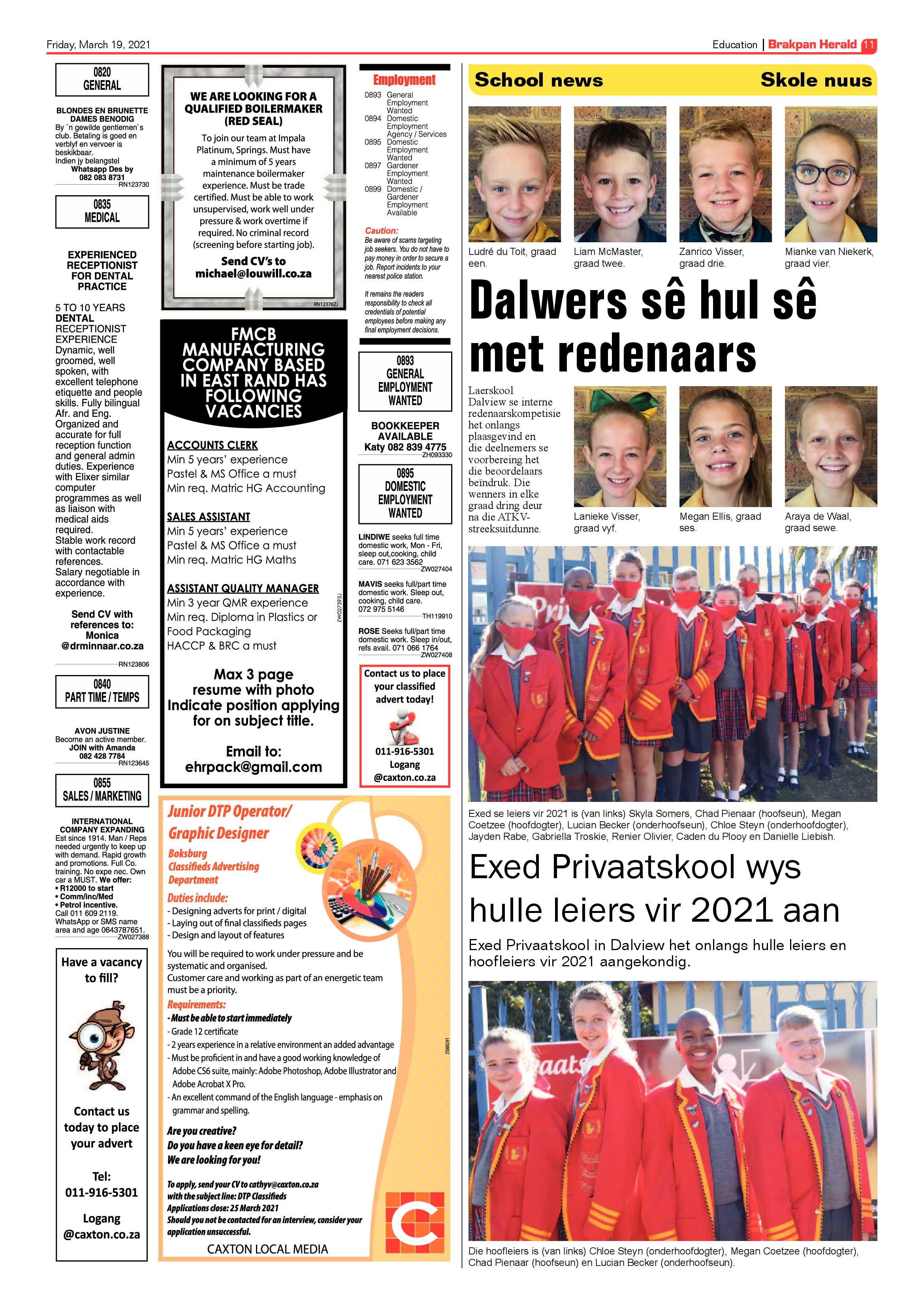 Brakpan Herald 19 March 2021 page 11