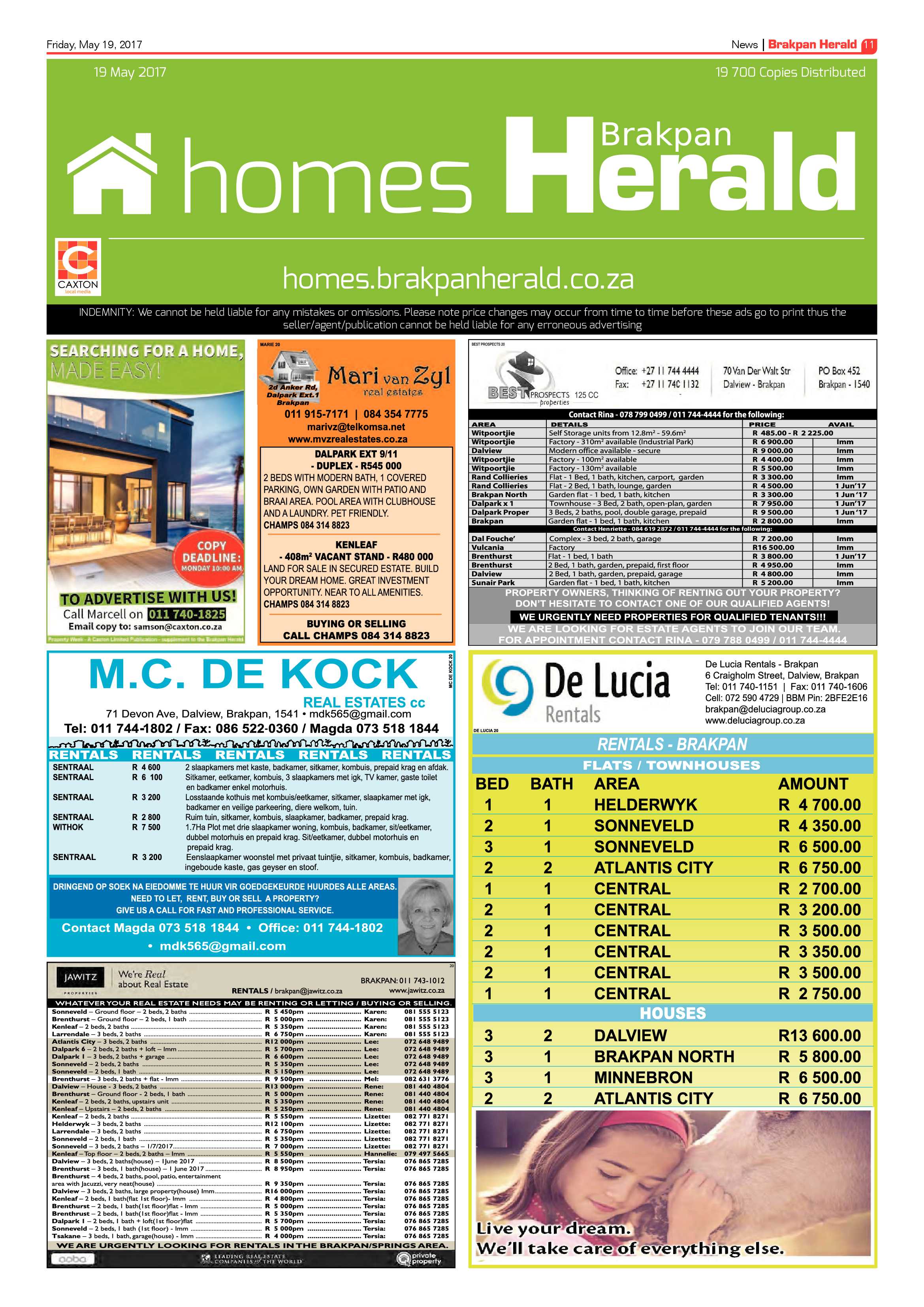 Brakpan Herald 19 May 2017 page 11