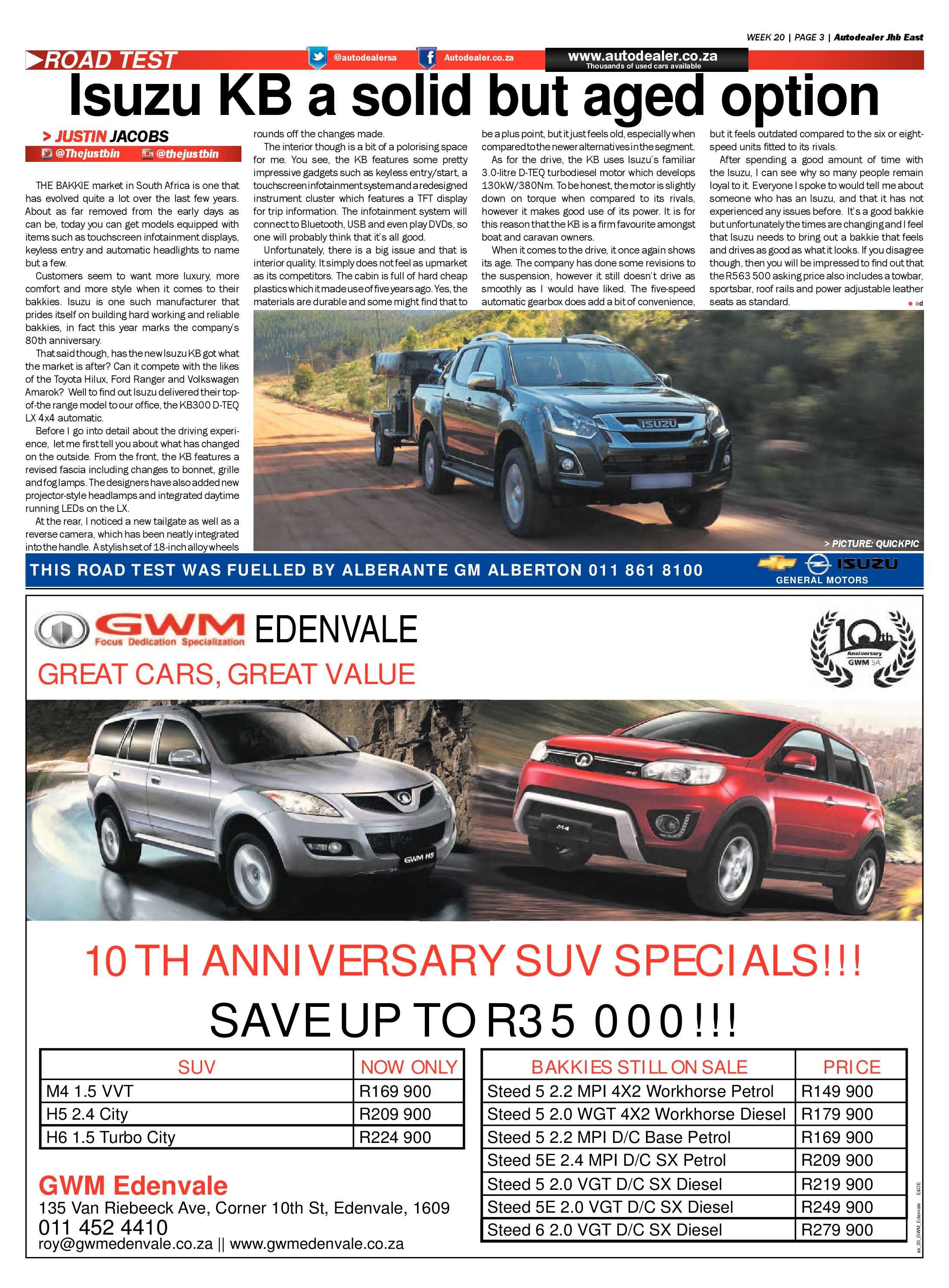 Brakpan Herald 19 May 2017 page 19
