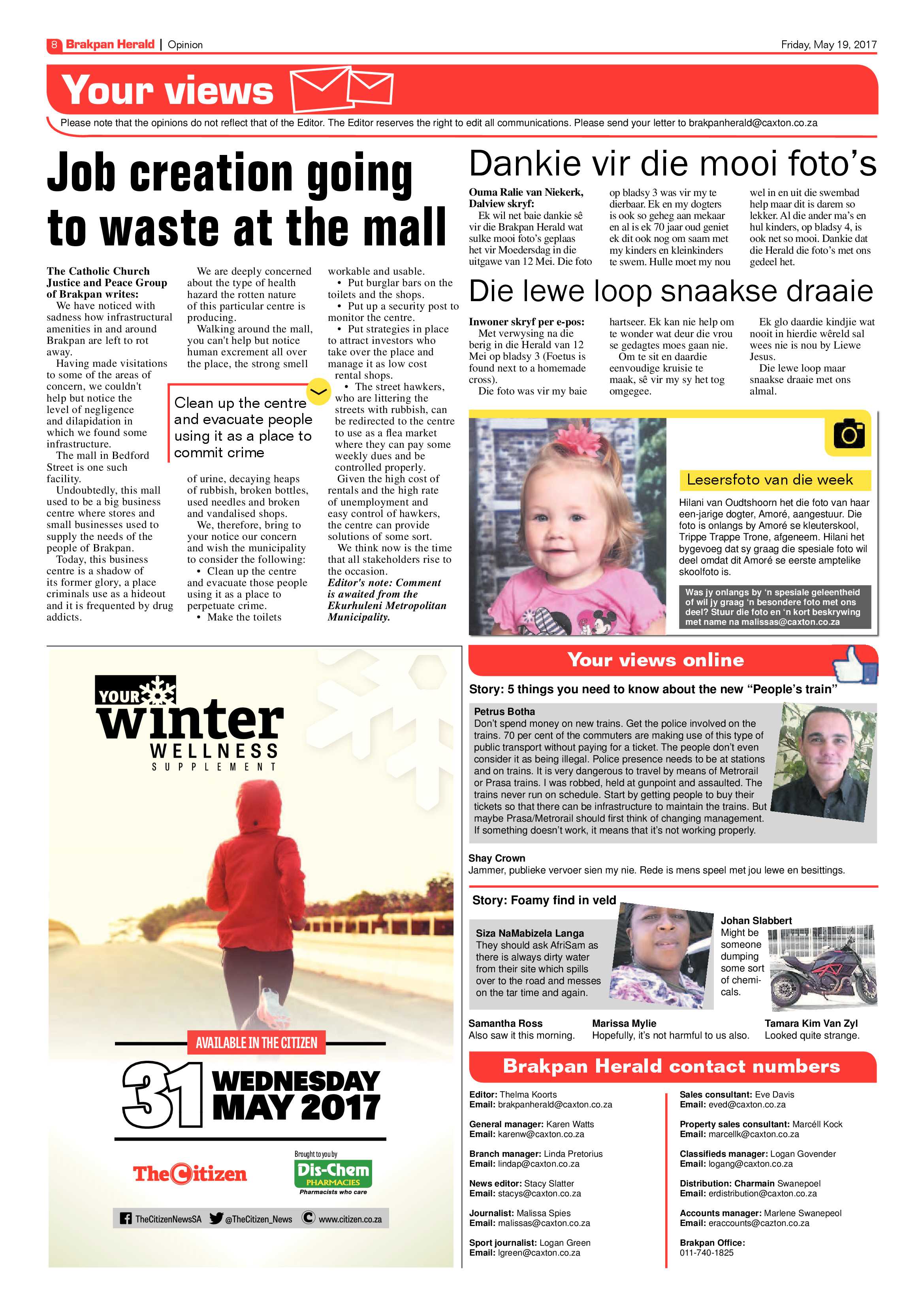 Brakpan Herald 19 May 2017 page 8