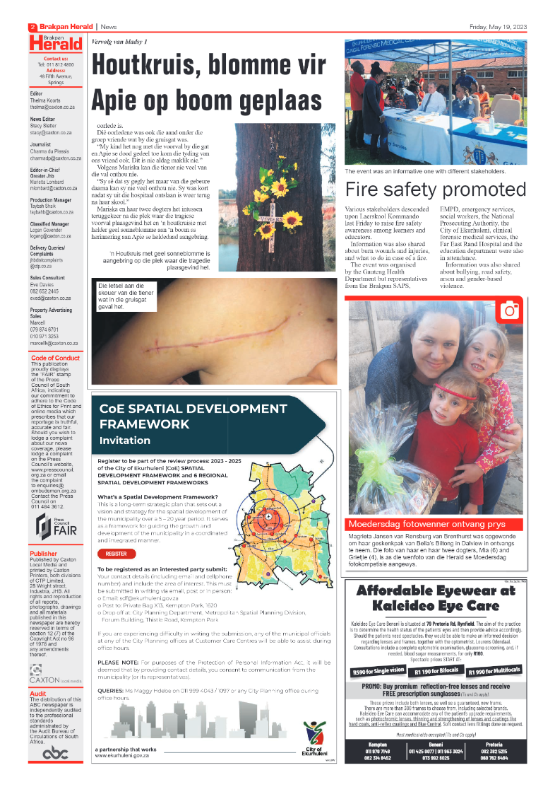 Brakpan Herald 19 May 2022 page 2