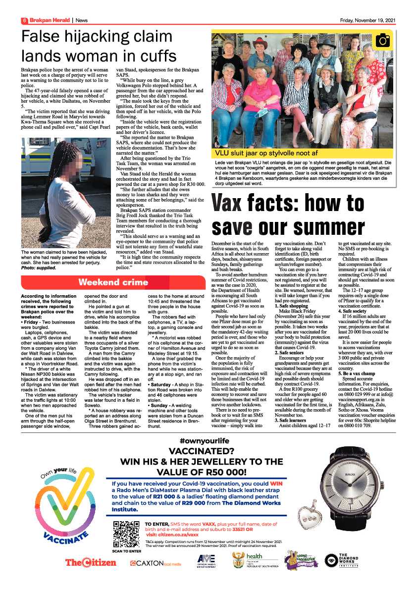 Brakpan Herald 19 November 2021 page 6
