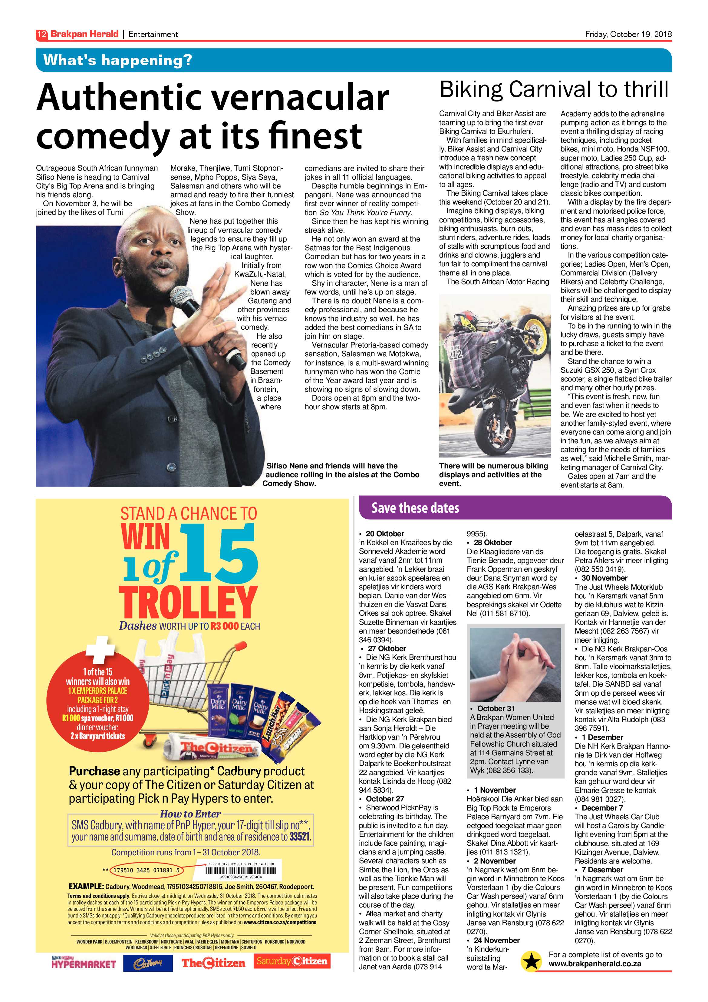 Brakpan Herald 19 October 2018 page 12