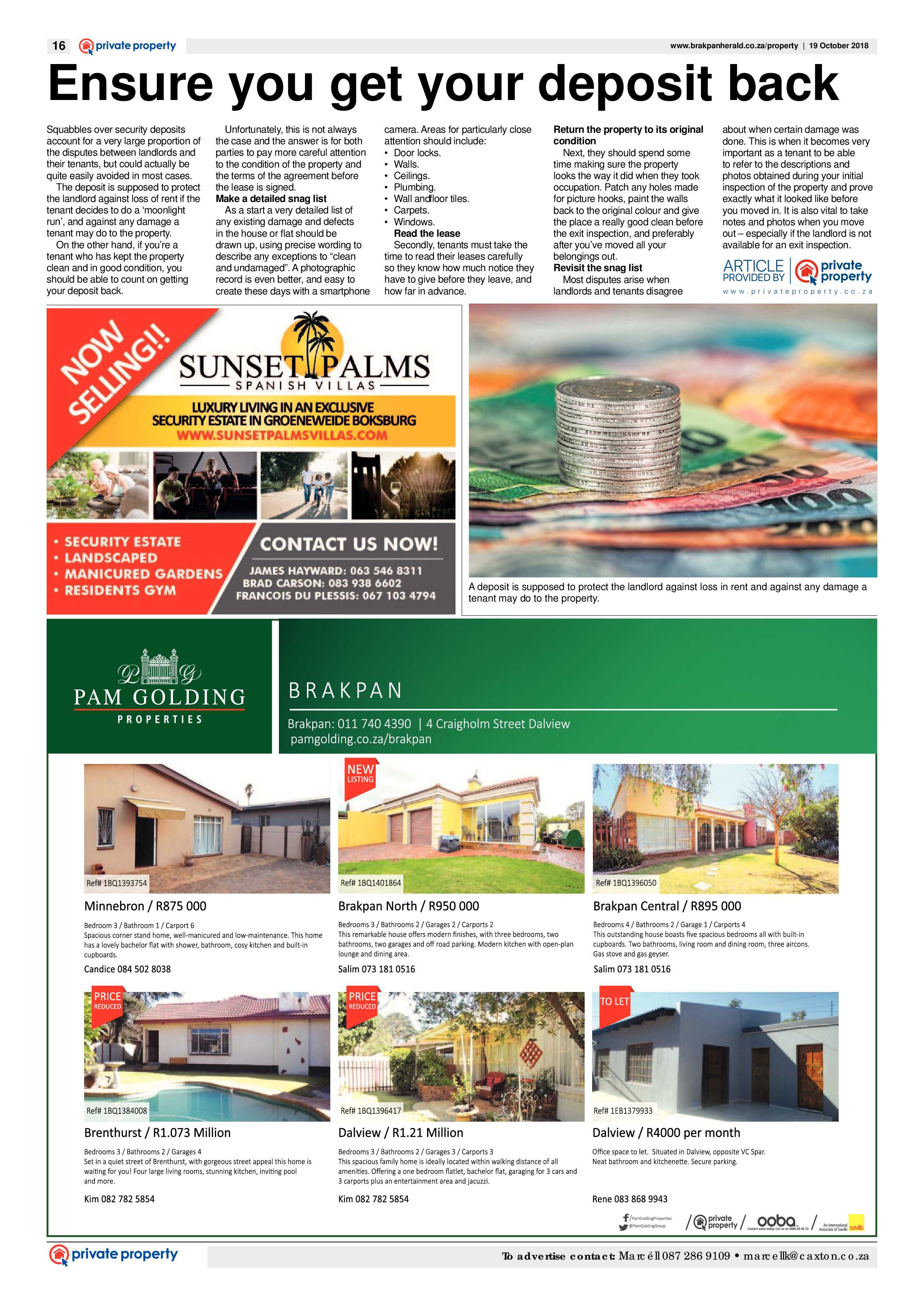 Brakpan Herald 19 October 2018 page 16