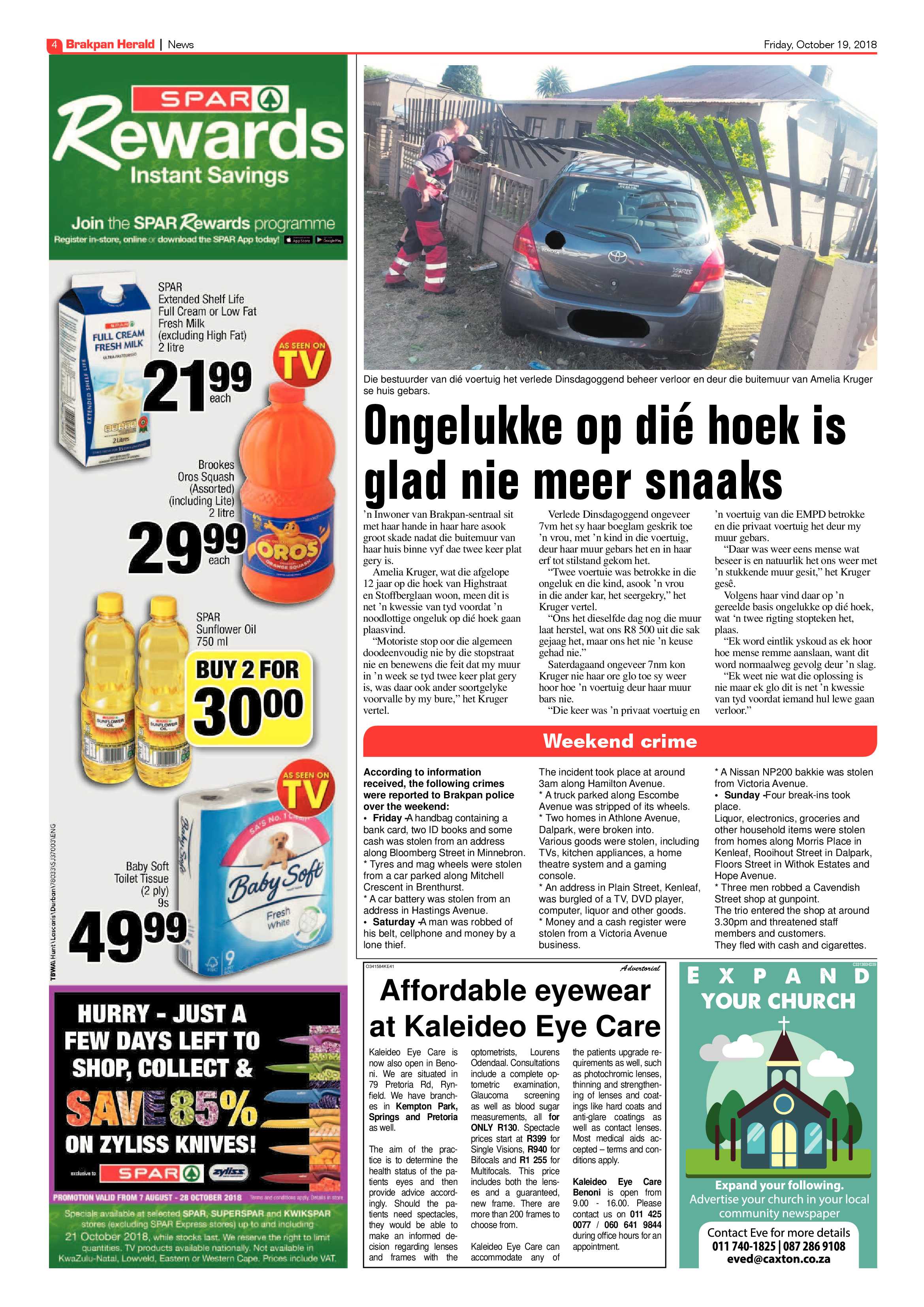 Brakpan Herald 19 October 2018 page 4