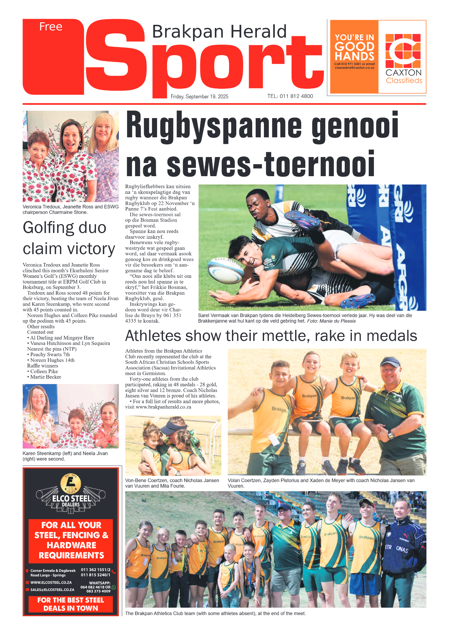 Brakpan Herald 19 September 2025 page 10