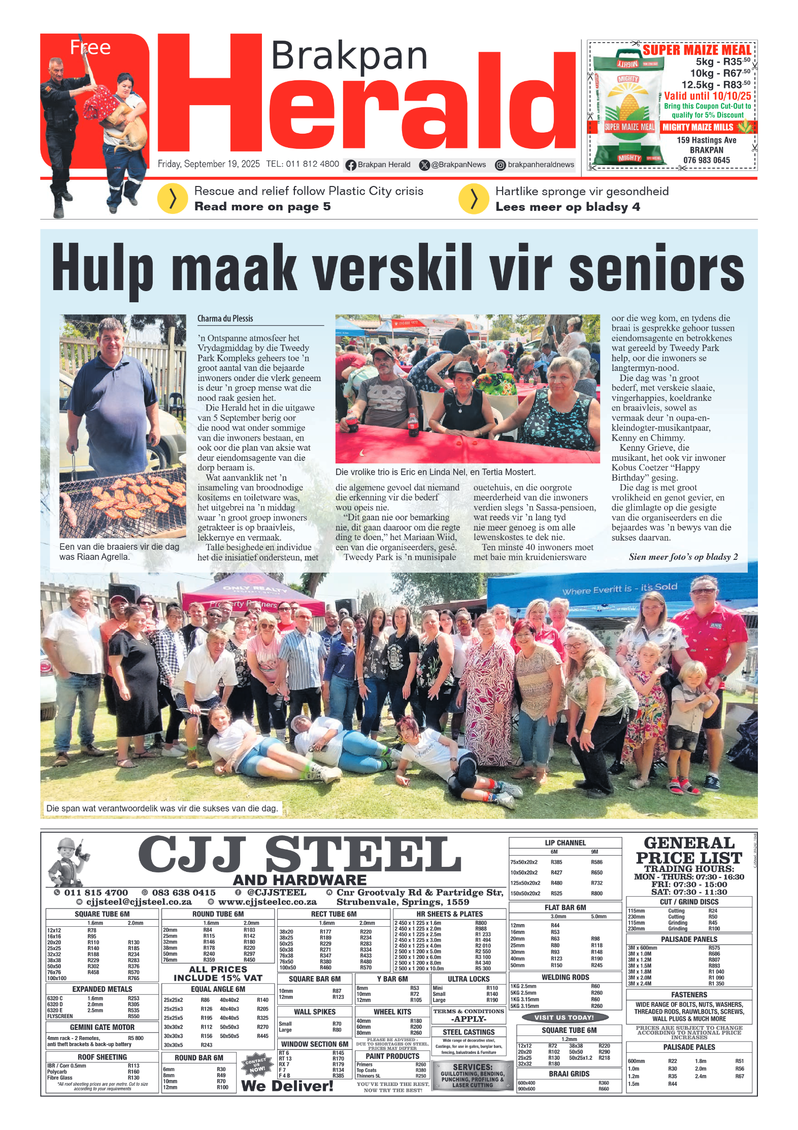 Brakpan Herald 19 September 2025 page 3