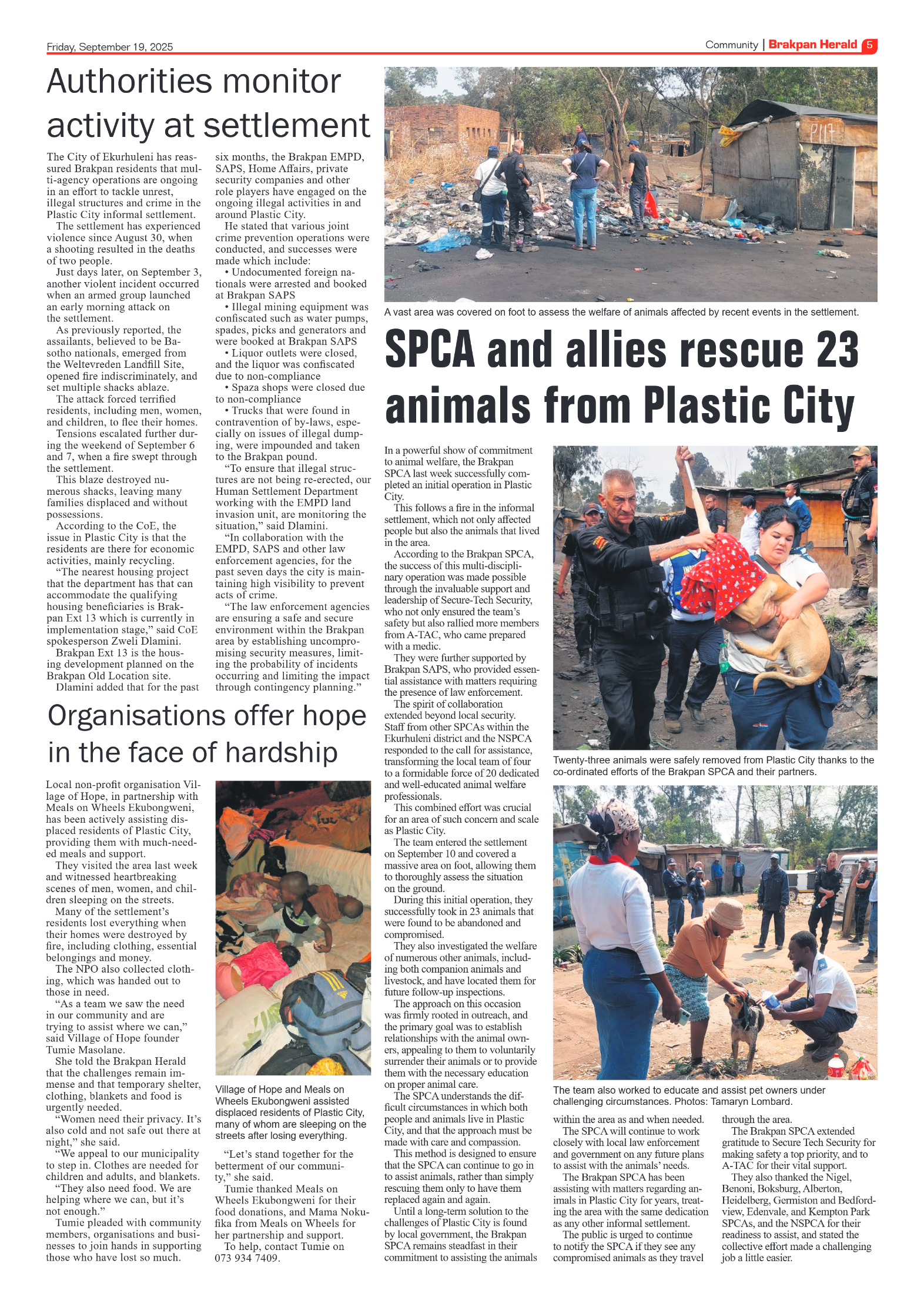 Brakpan Herald 19 September 2025 page 7