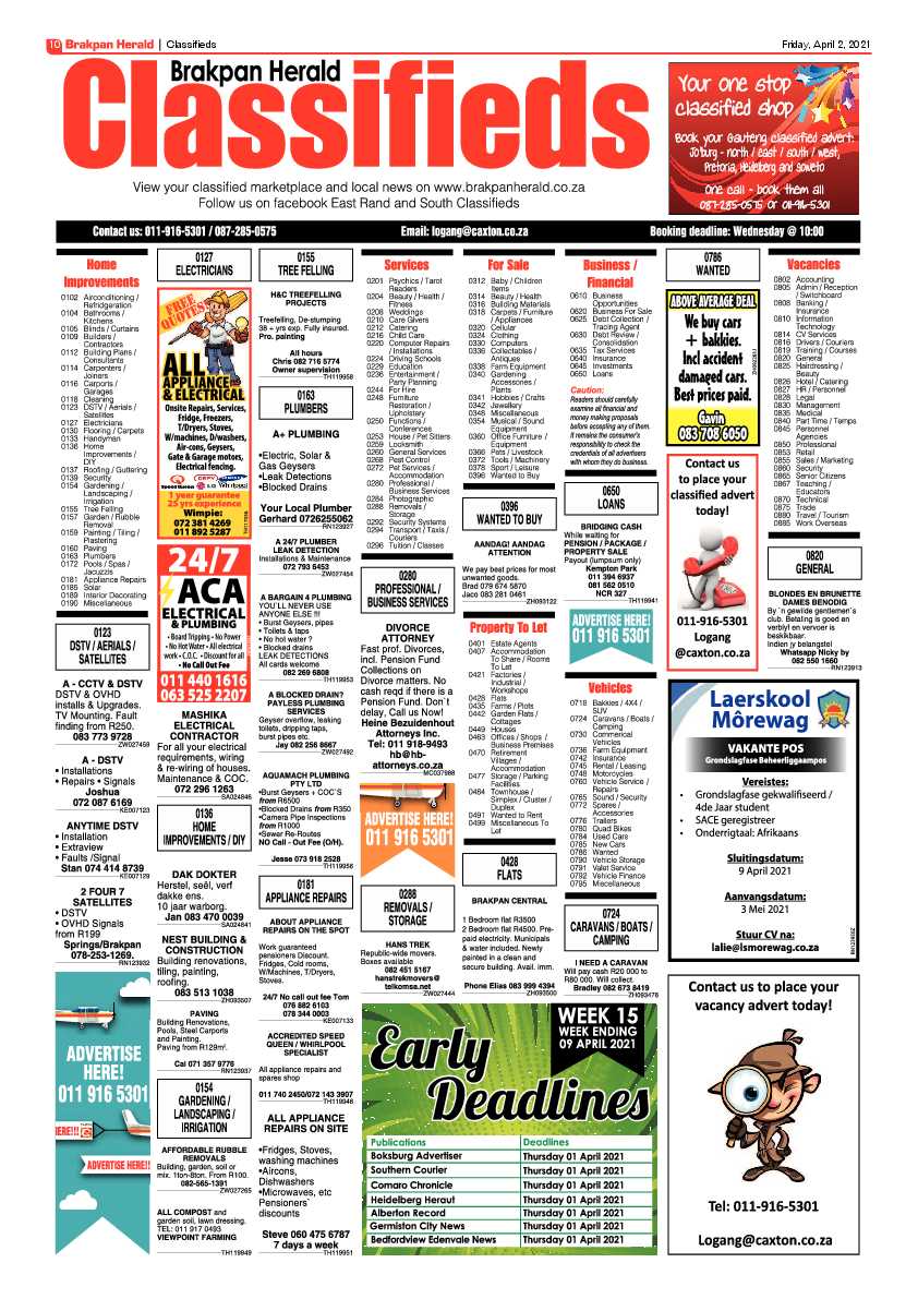 Brakpan Herald 1 April 2021 page 10
