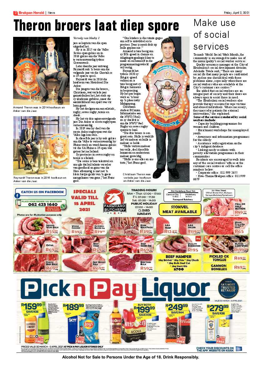 Brakpan Herald 1 April 2021 page 2