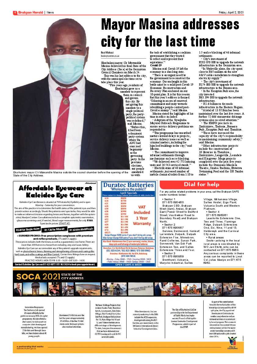 Brakpan Herald 1 April 2021 page 4