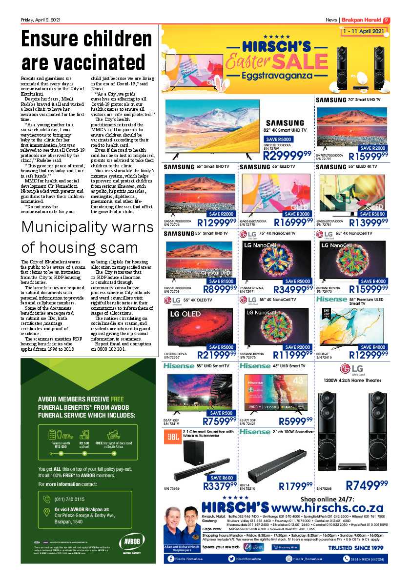 Brakpan Herald 1 April 2021 page 9