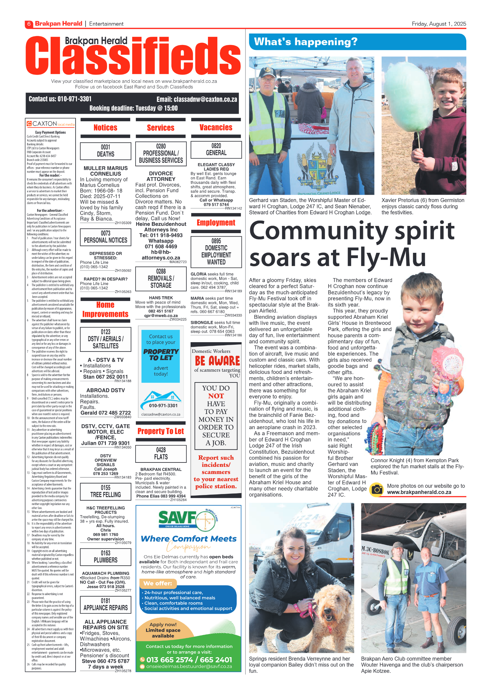 Brakpan Herald 1 August 2025 page 14