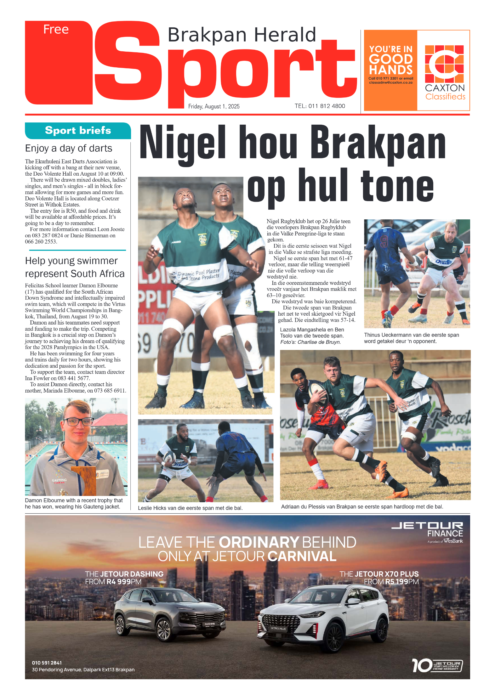 Brakpan Herald 1 August 2025 page 16