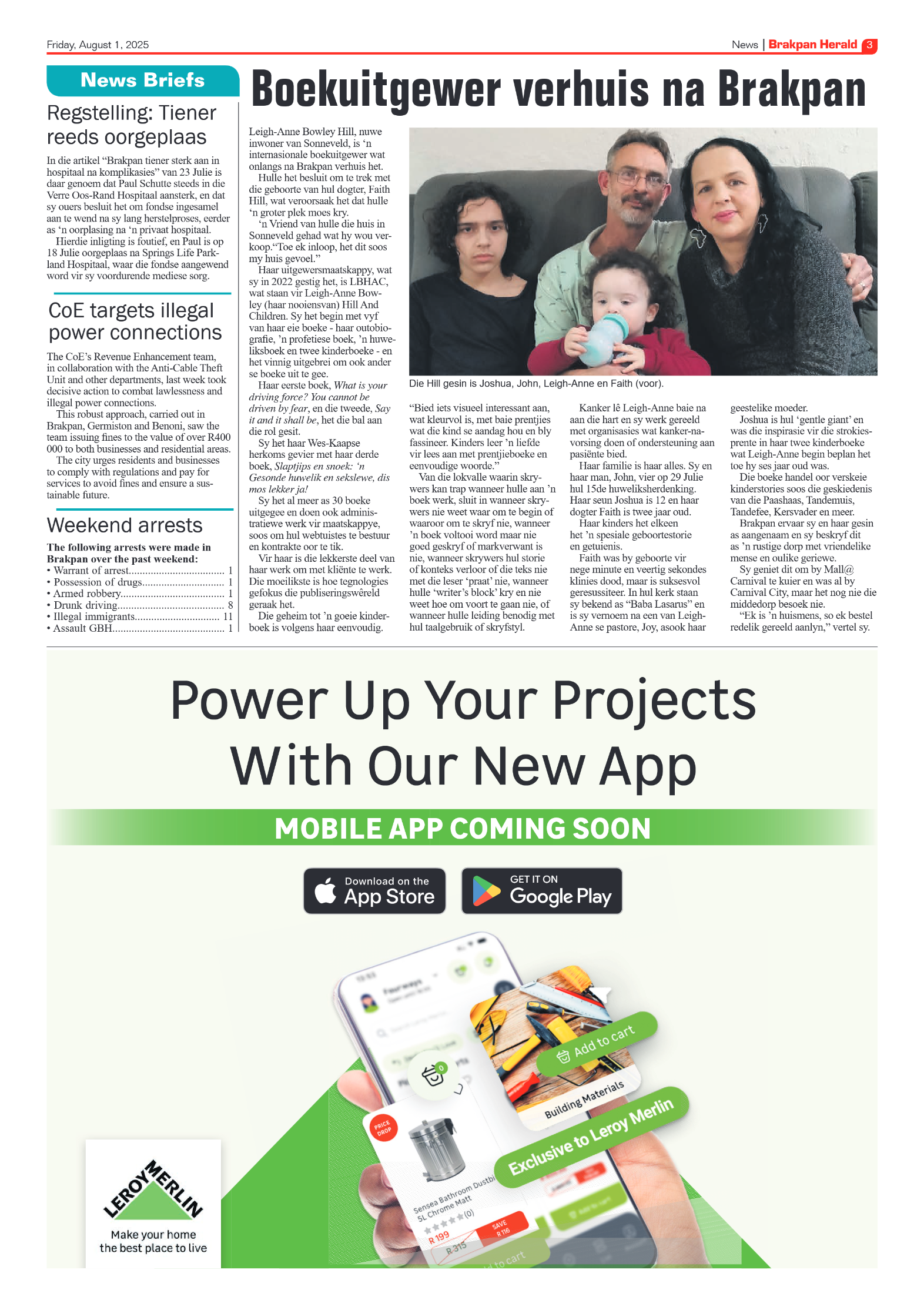 Brakpan Herald 1 August 2025 page 3