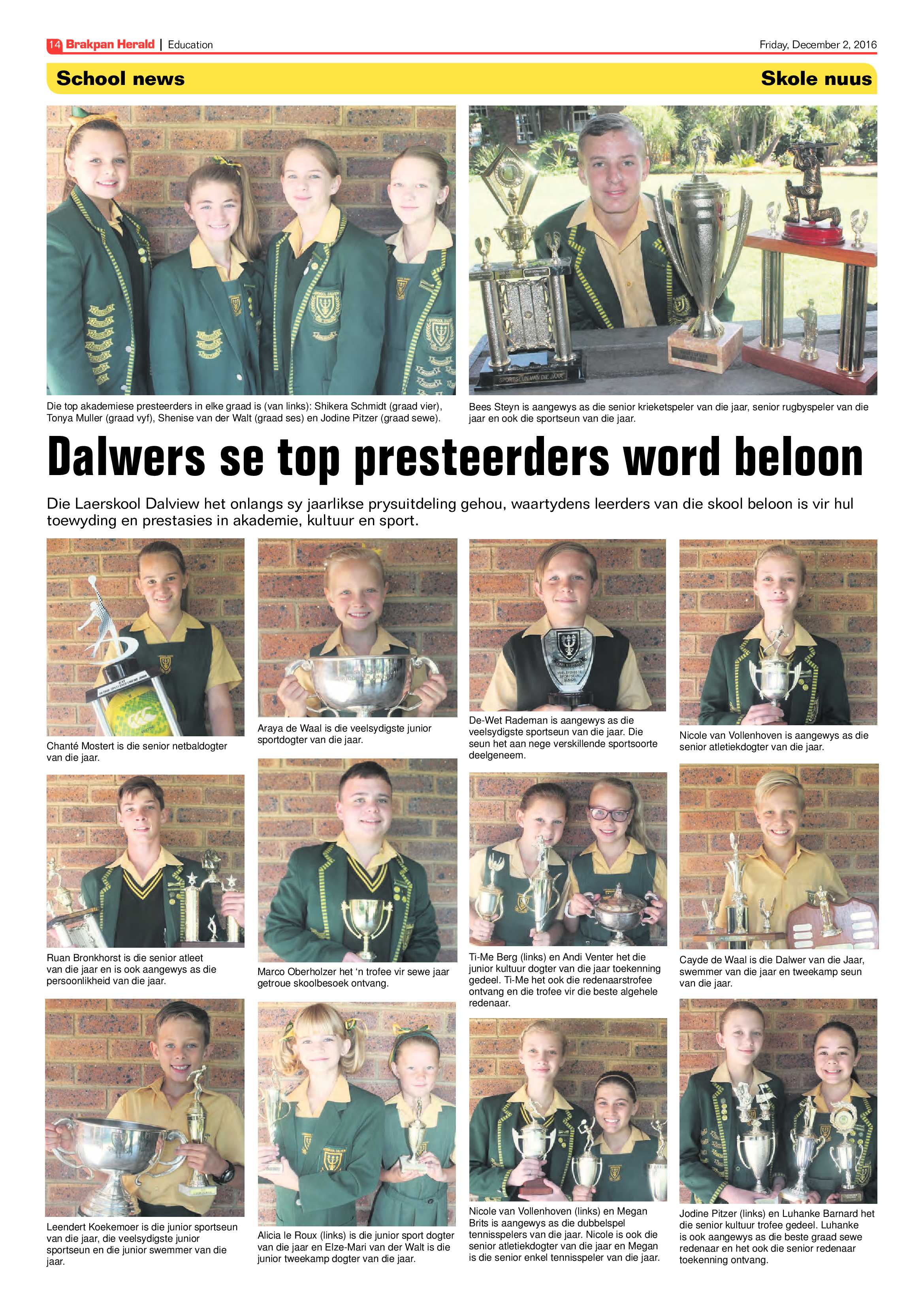 Brakpan Herald 2 Dec 2016 page 14