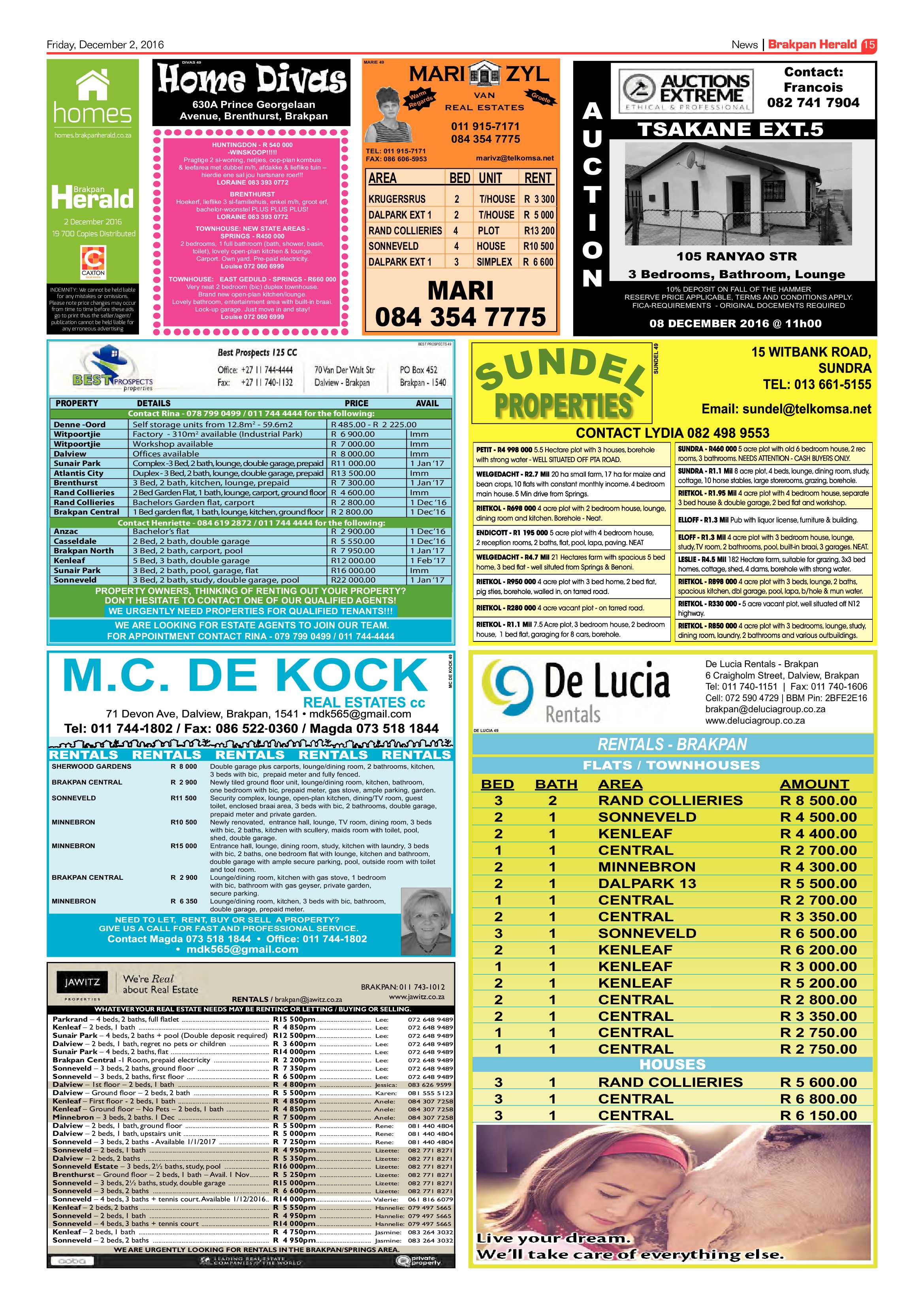 Brakpan Herald 2 Dec 2016 page 15