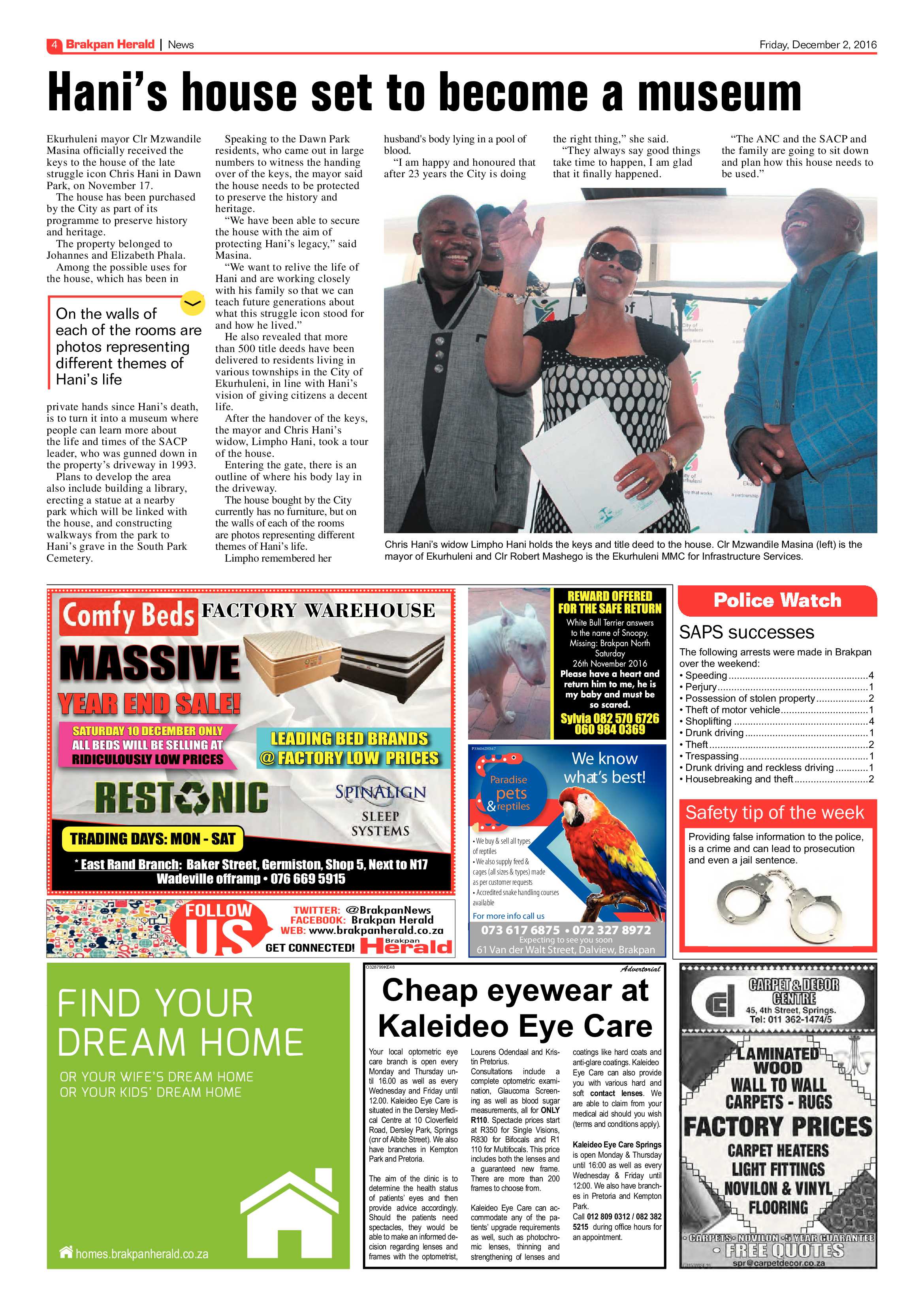 Brakpan Herald 2 Dec 2016 page 4