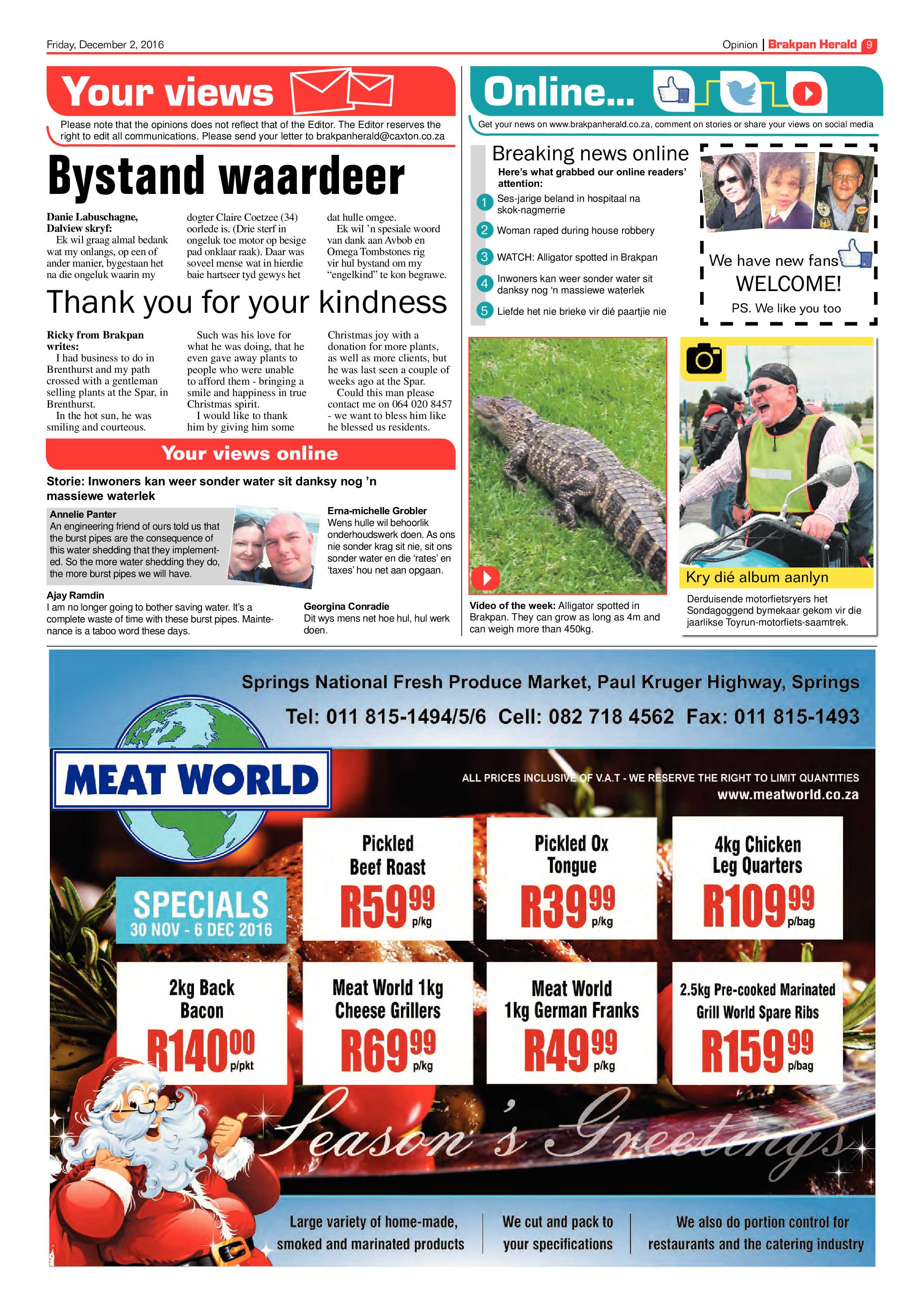 Brakpan Herald 2 Dec 2016 page 9