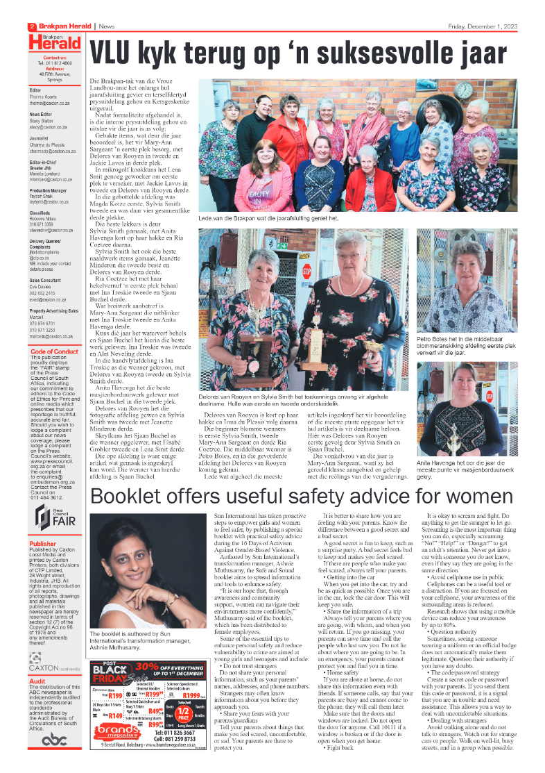 Brakpan Herald 1 December 2023 page 2