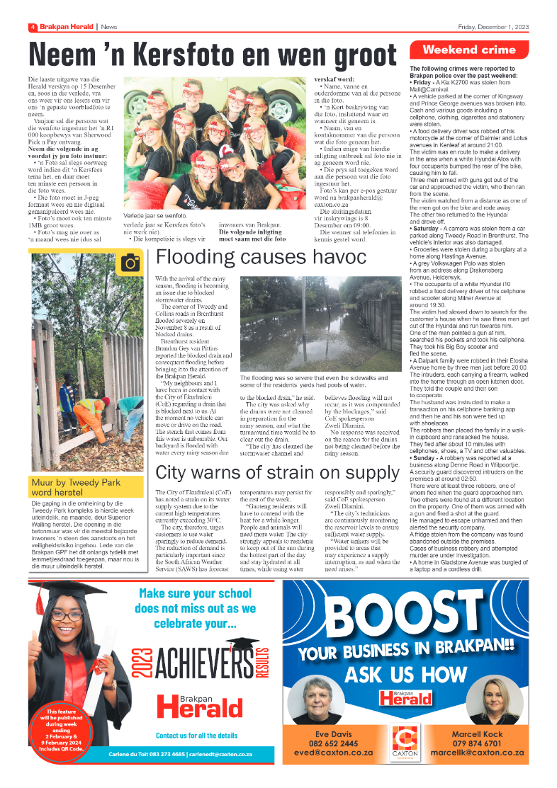 Brakpan Herald 1 December 2023 page 4