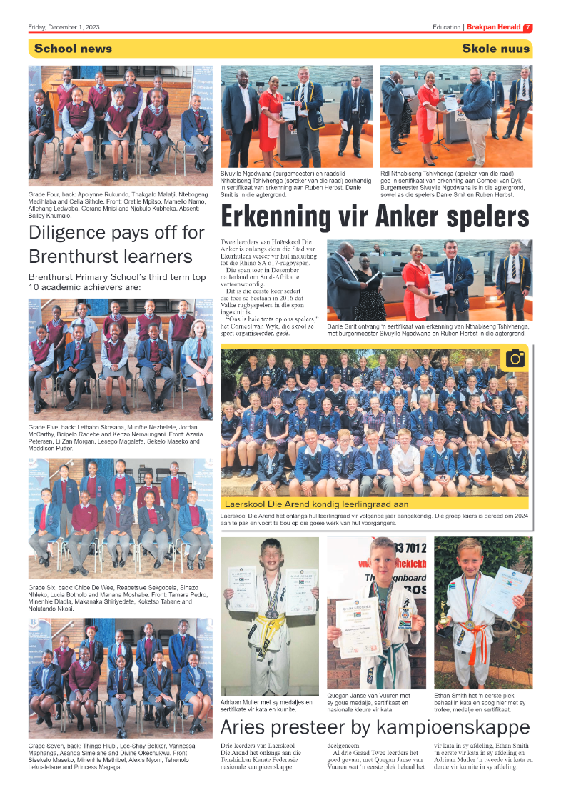 Brakpan Herald 1 December 2023 page 7