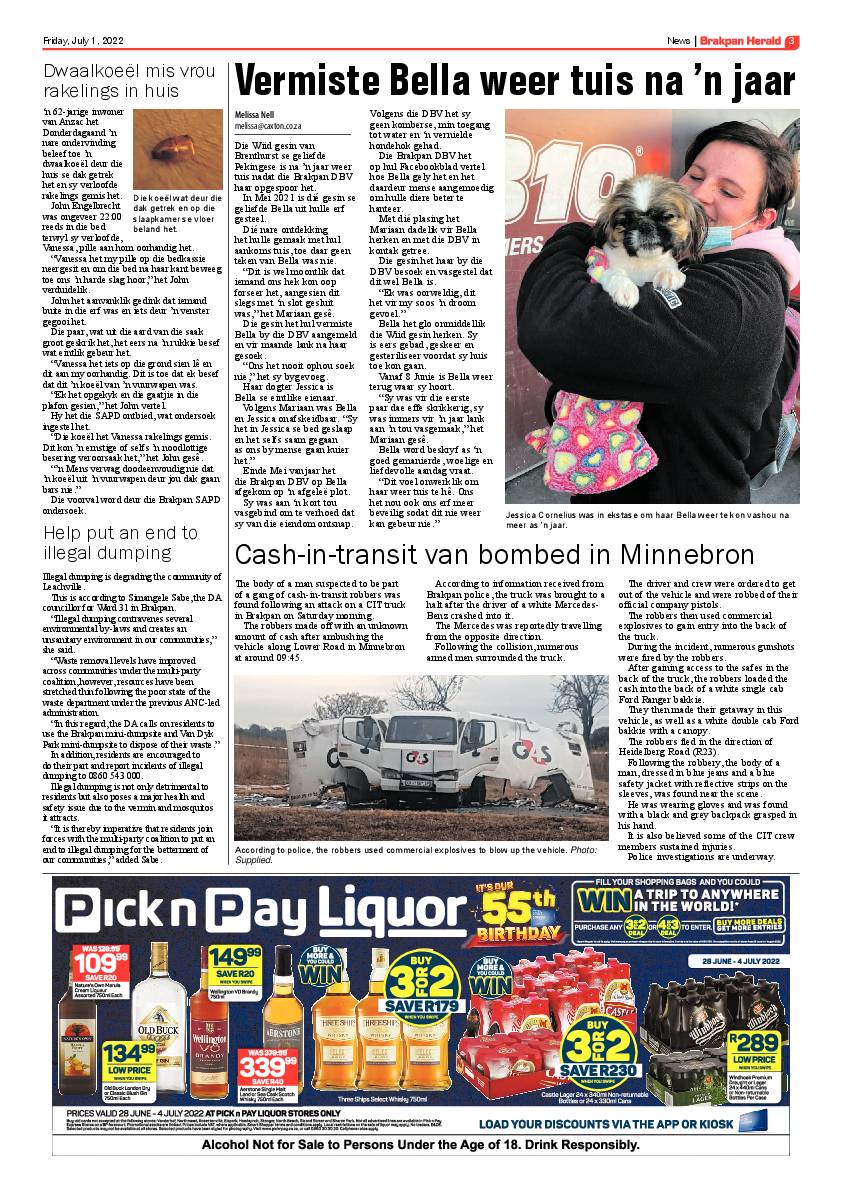 Brakpan Herald 1 July 2022 page 3