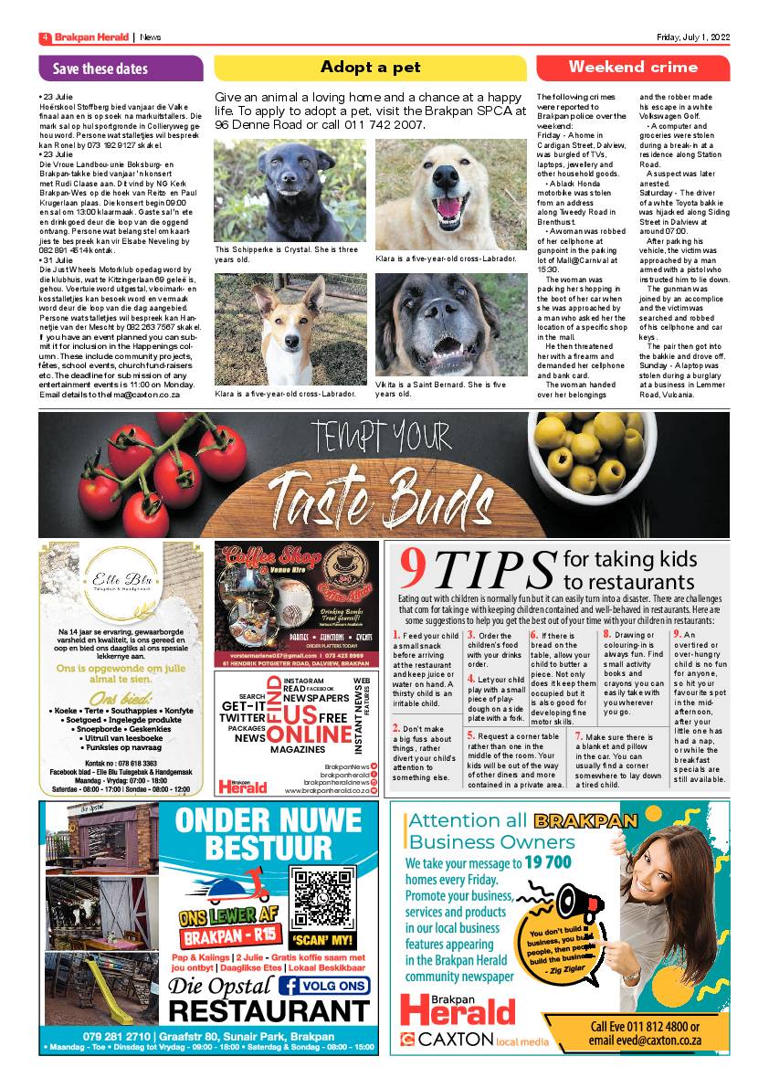 Brakpan Herald 1 July 2022 page 4