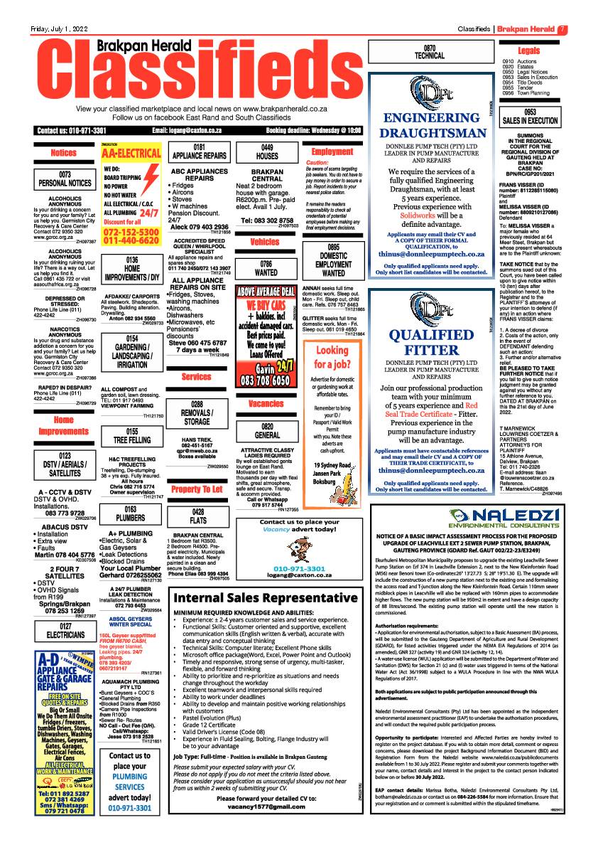 Brakpan Herald 1 July 2022 page 7