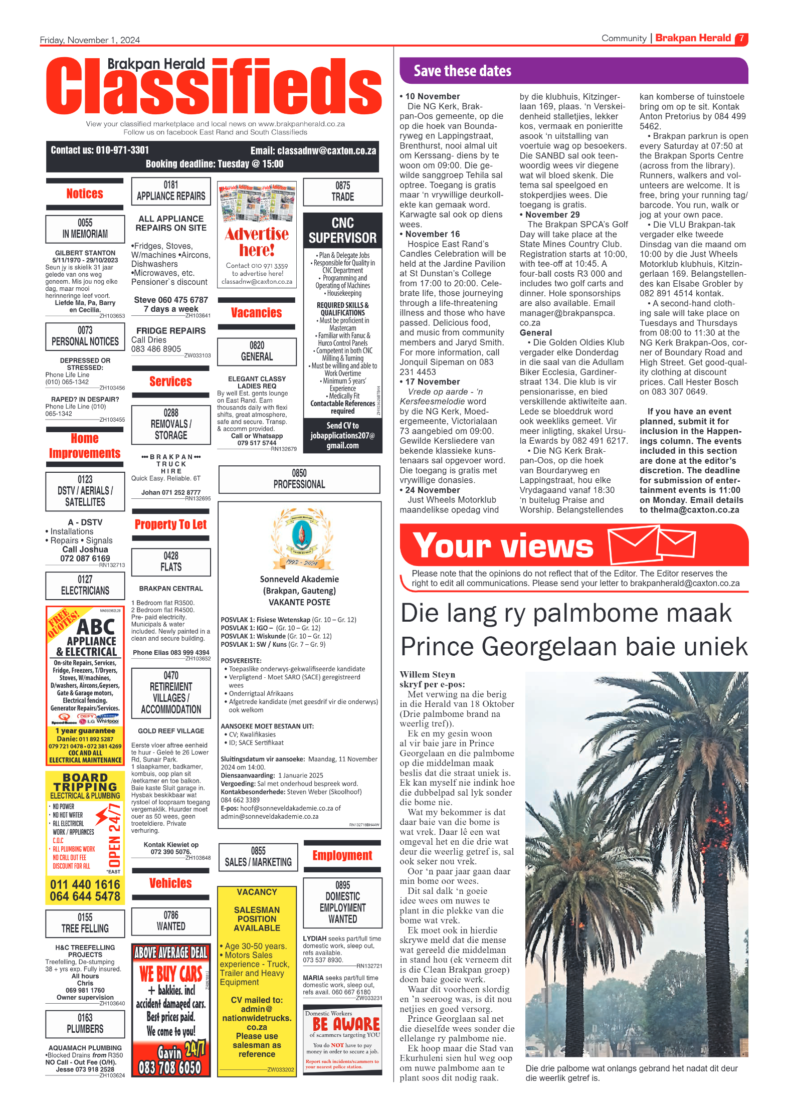 Brakpan Herald 1 November 2024 page 7