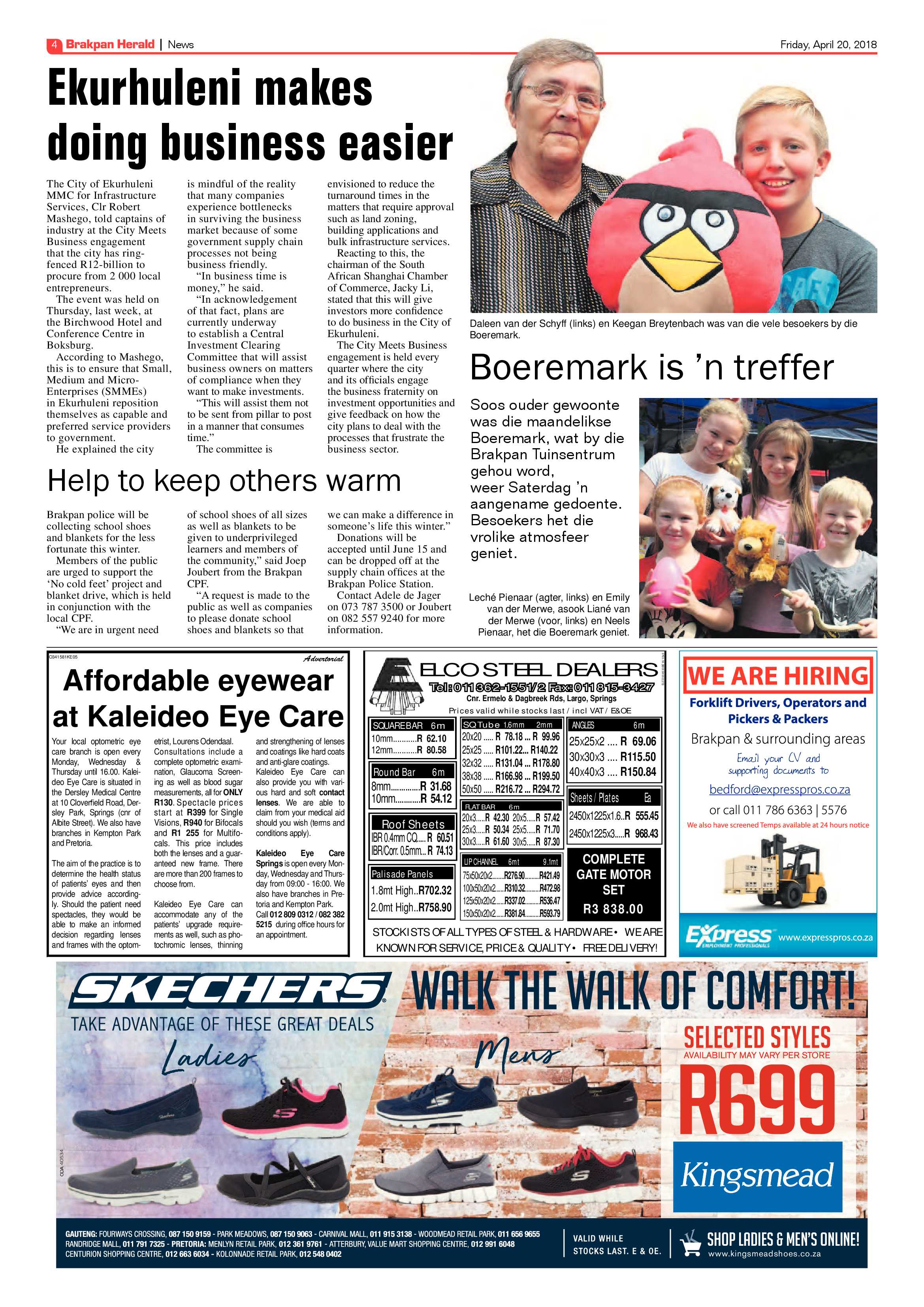 Brakpan Herald 20 April 2018 page 4