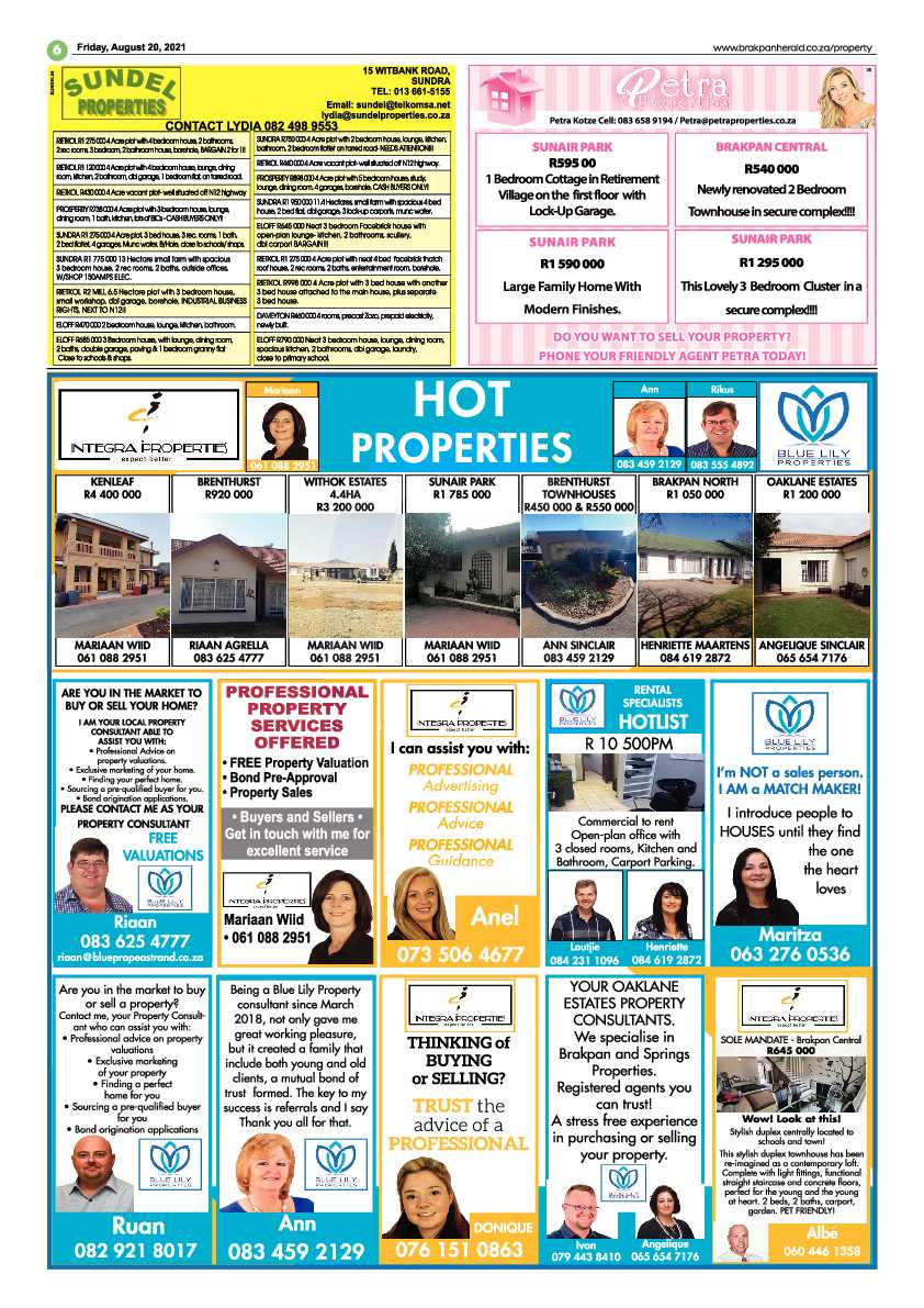 Brakpan Herald 20 August 2021 page 6