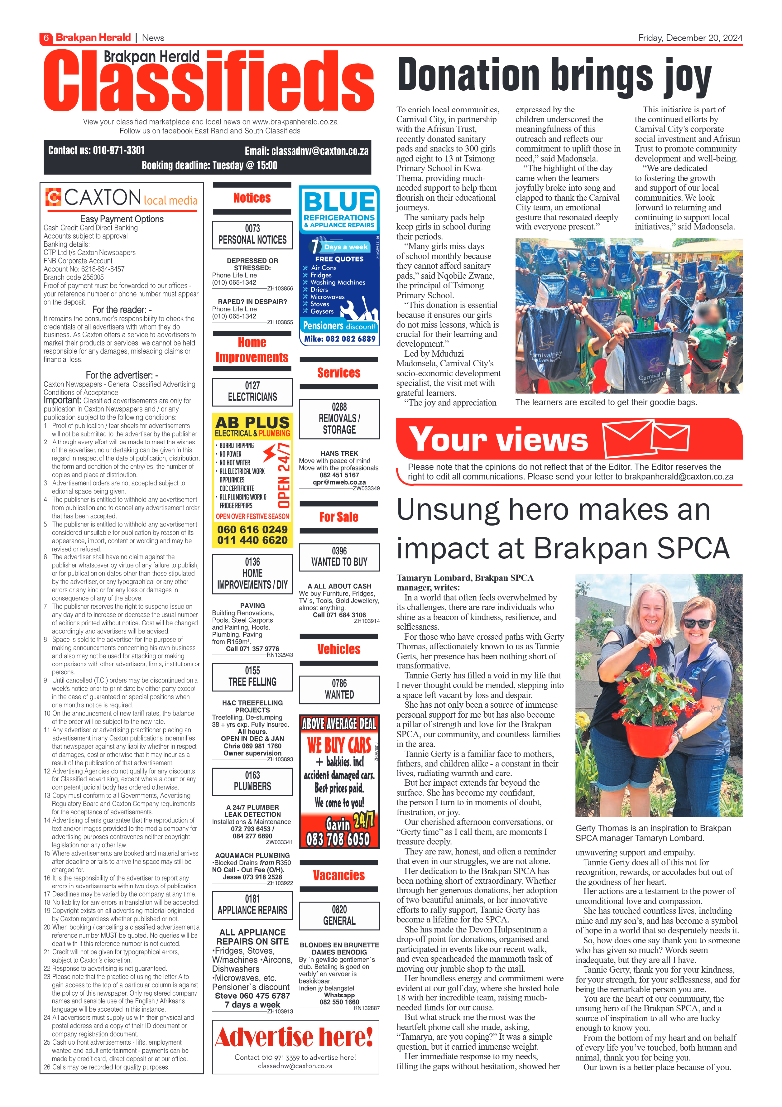Brakpan Herald 20 December 2024 page 6