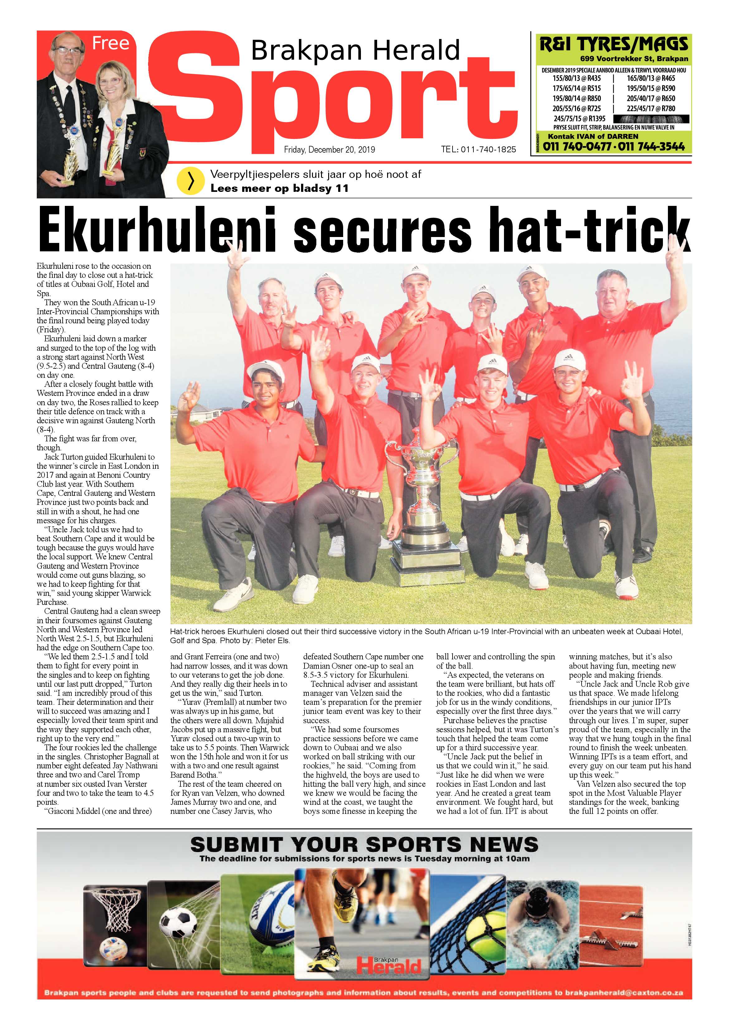 Brakpan Herald 20 December  2019 page 12