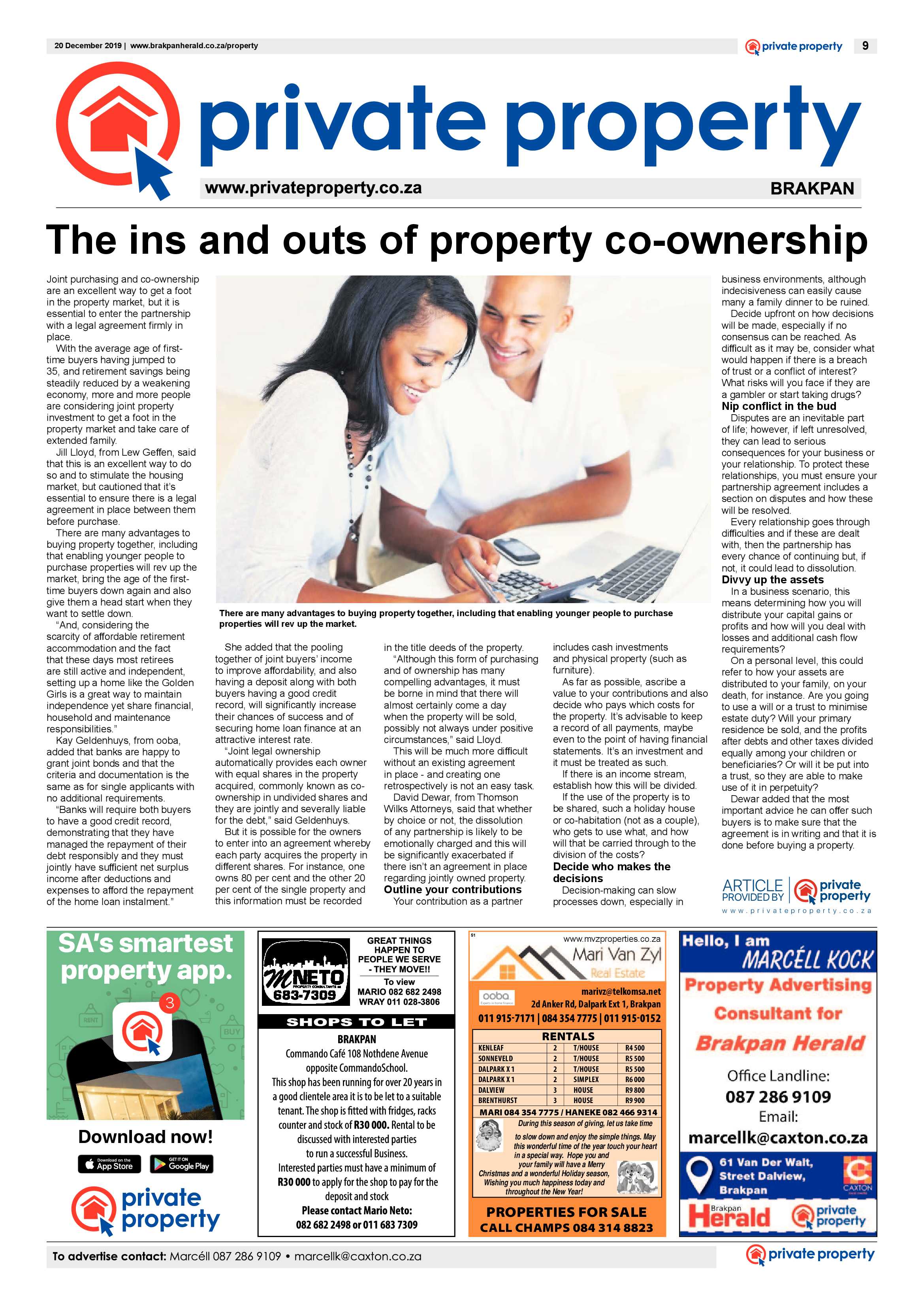 Brakpan Herald 20 December  2019 page 9