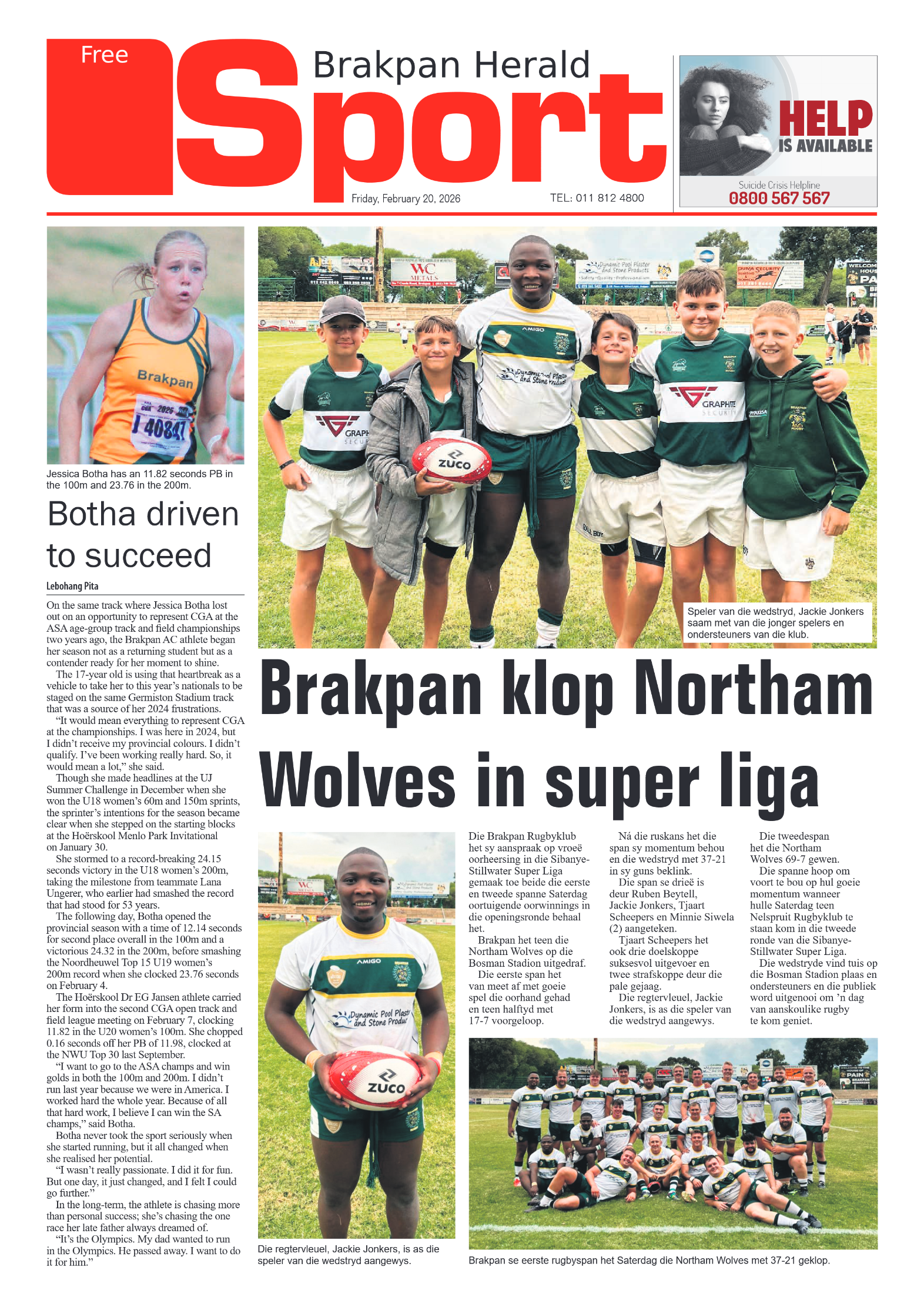 Brakpan Herald 20 February 2026 page 8