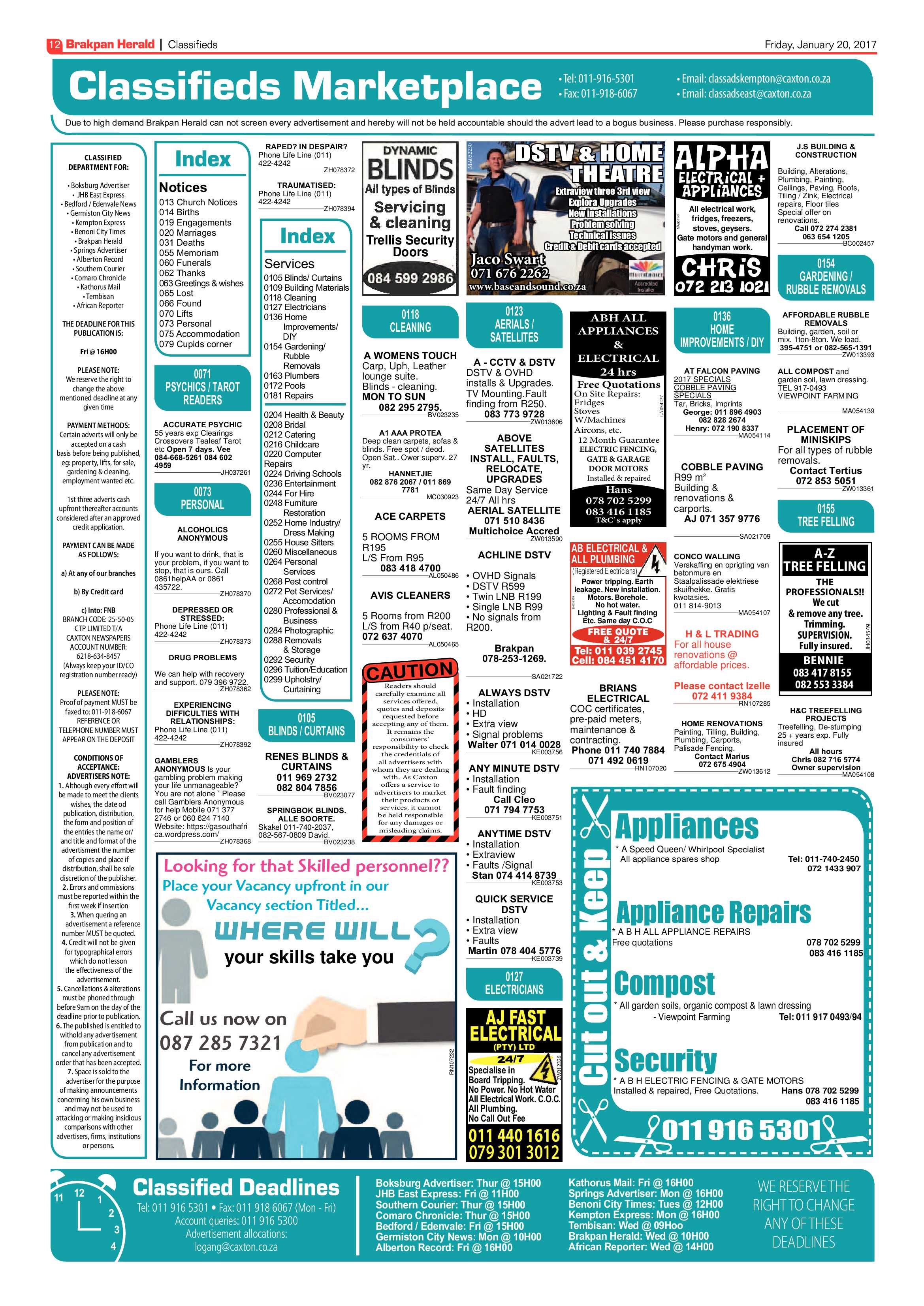 Brakpan Herald 20 January 2017 page 12