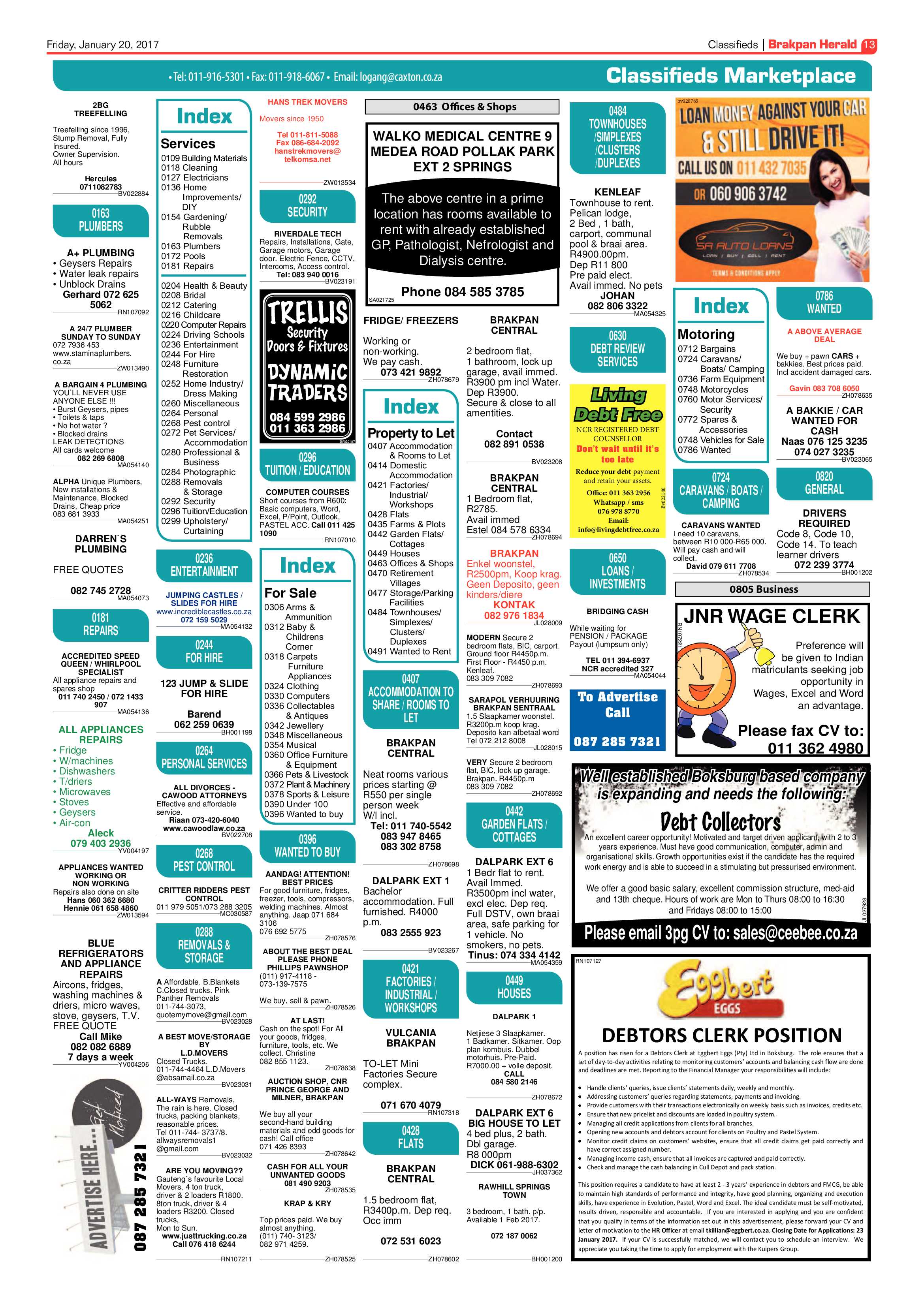Brakpan Herald 20 January 2017 page 13