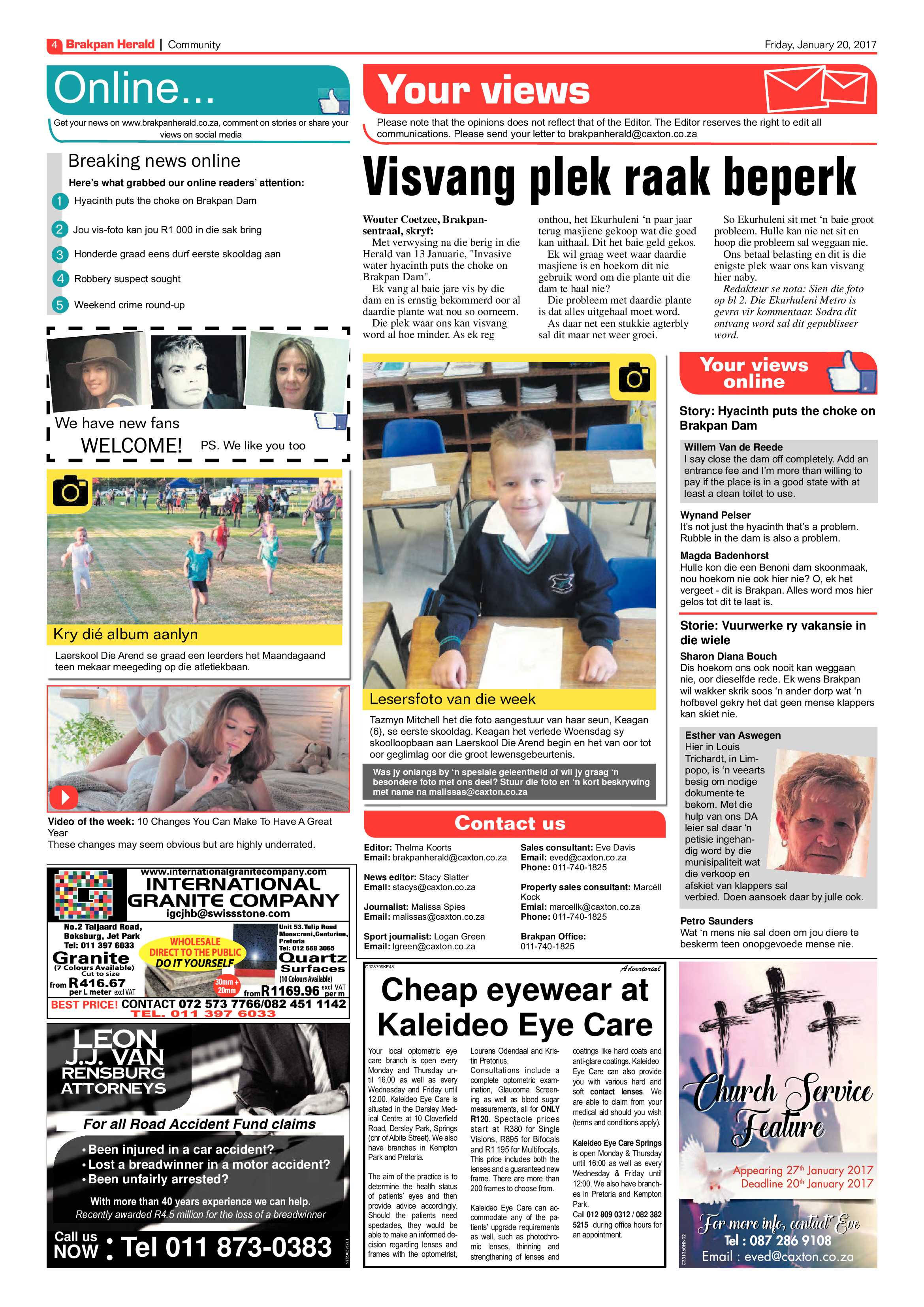 Brakpan Herald 20 January 2017 page 4