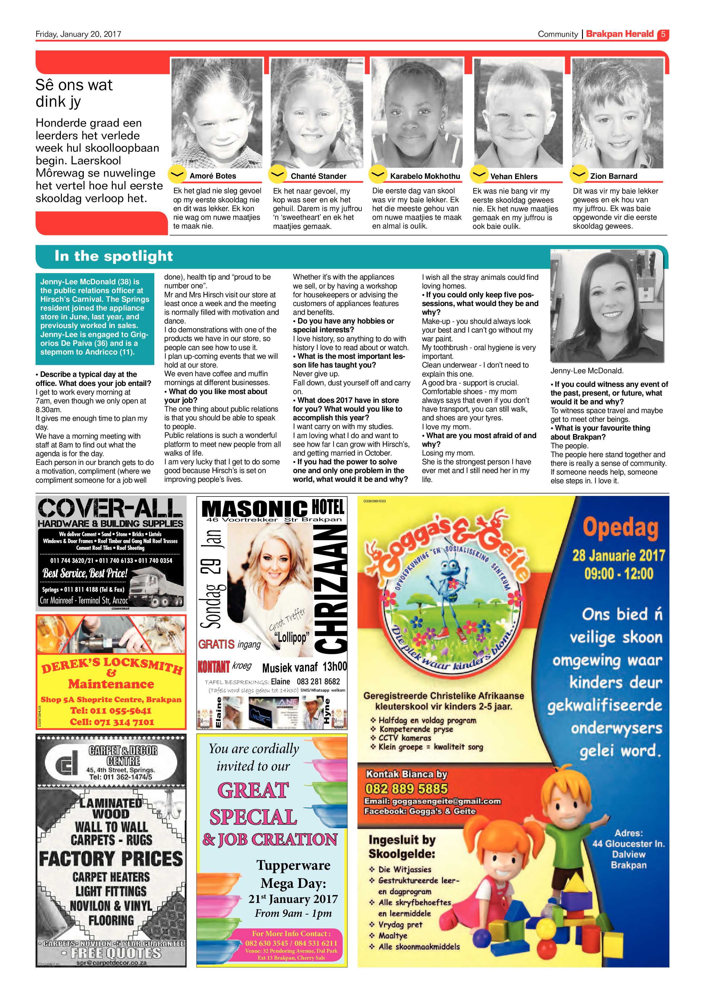 Brakpan Herald 20 January 2017 page 5