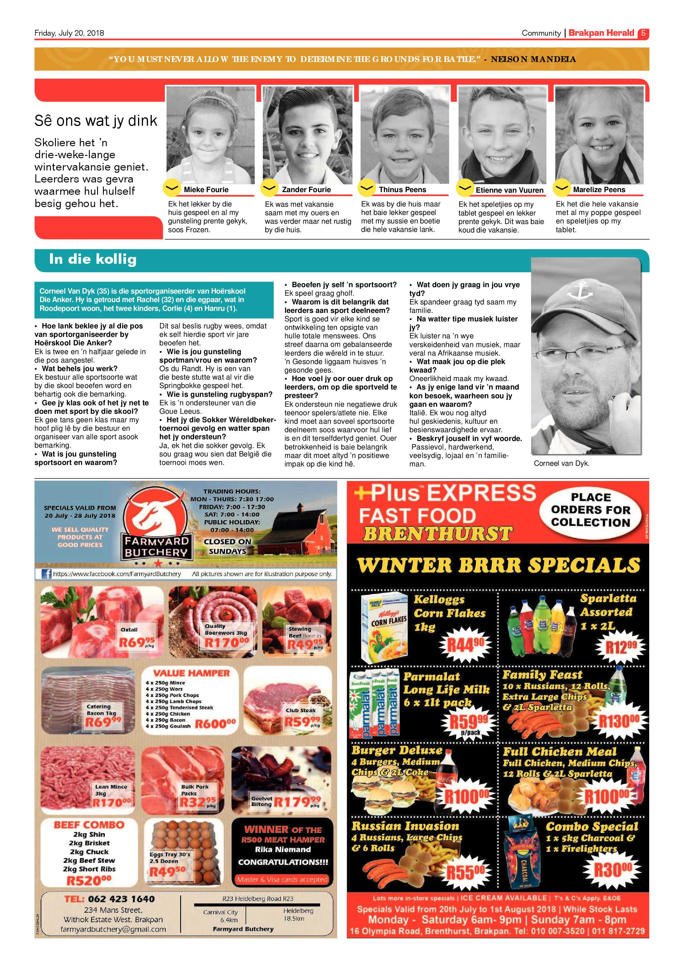 Brakpan Herald 20 July 2018 page 5