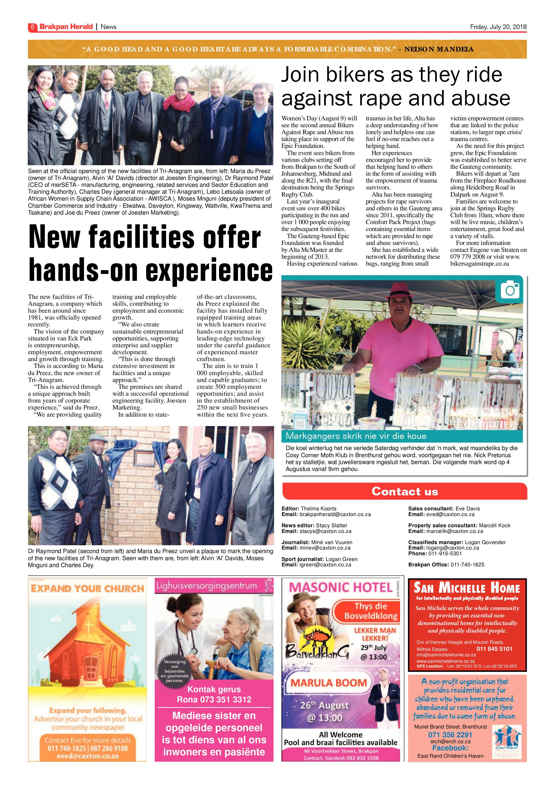 Brakpan Herald 20 July 2018 page 6