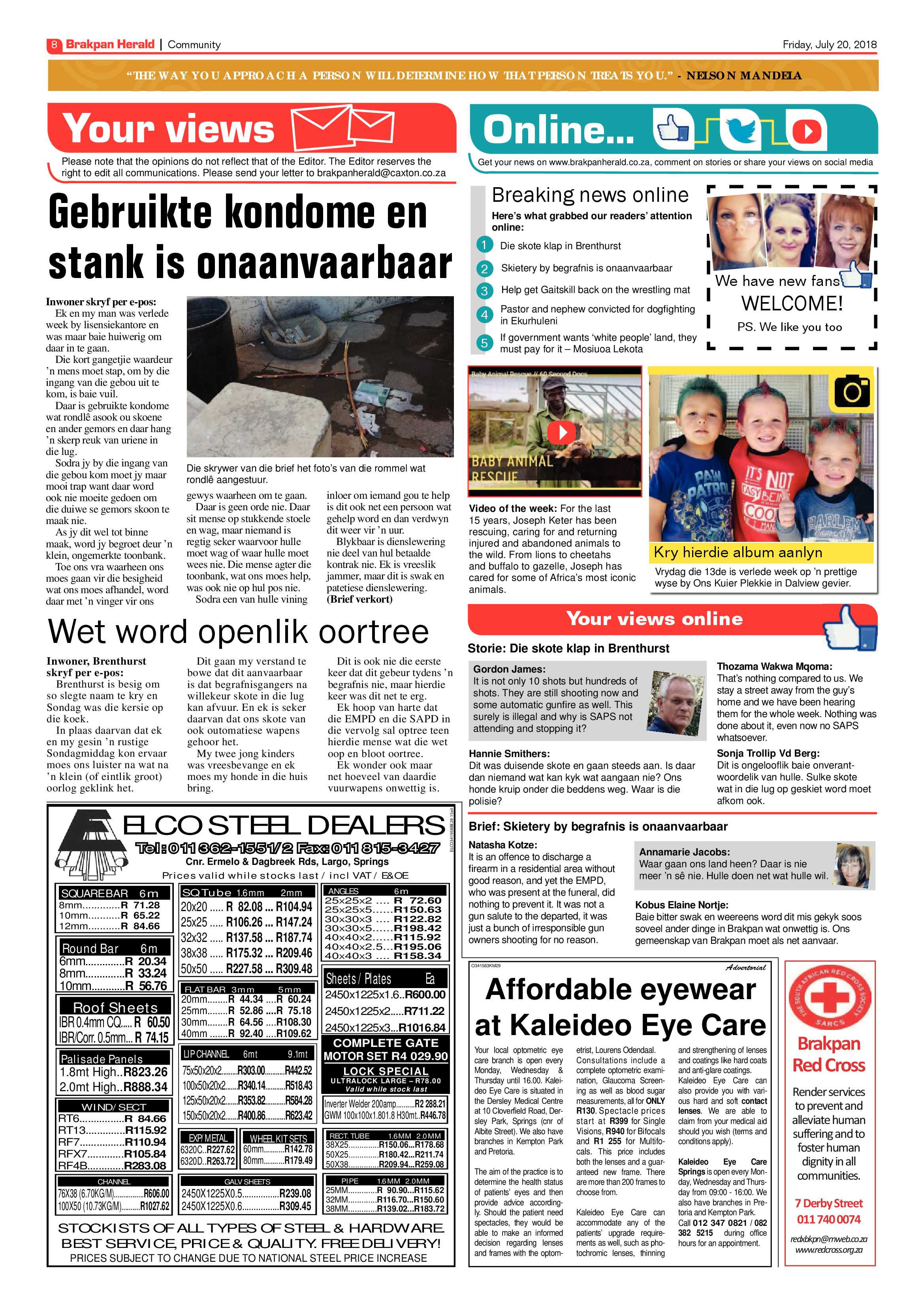 Brakpan Herald 20 July 2018 page 8
